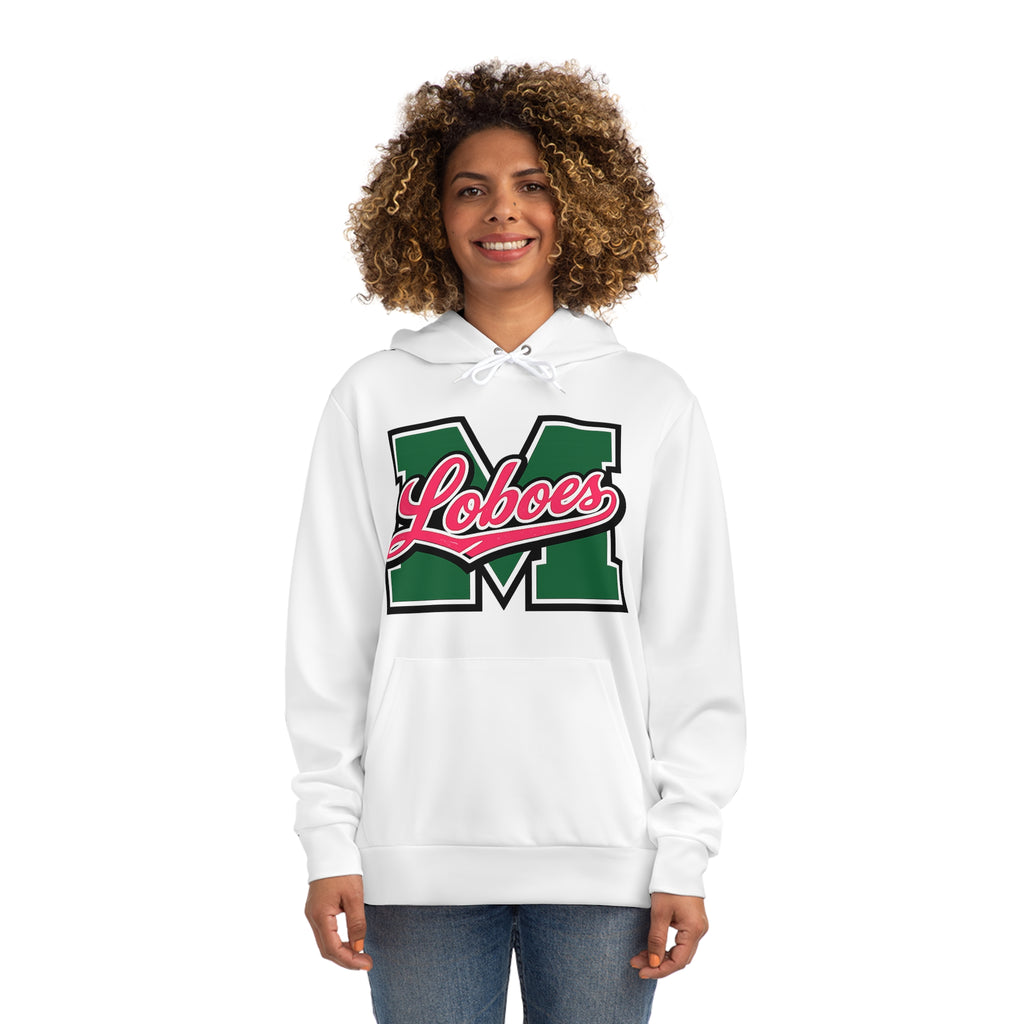 Loboes M Letter Hoodie — Retro Varsity Campus Pullover