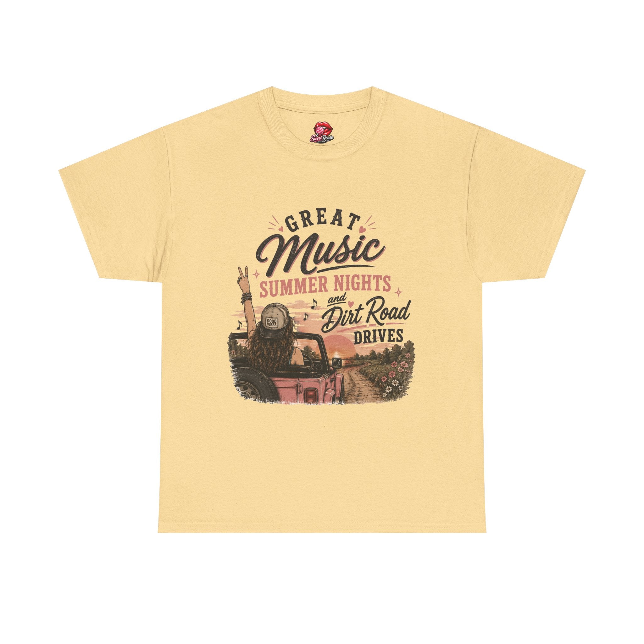 Great Music Summer Nights Dirt Road Drives T-Shirt