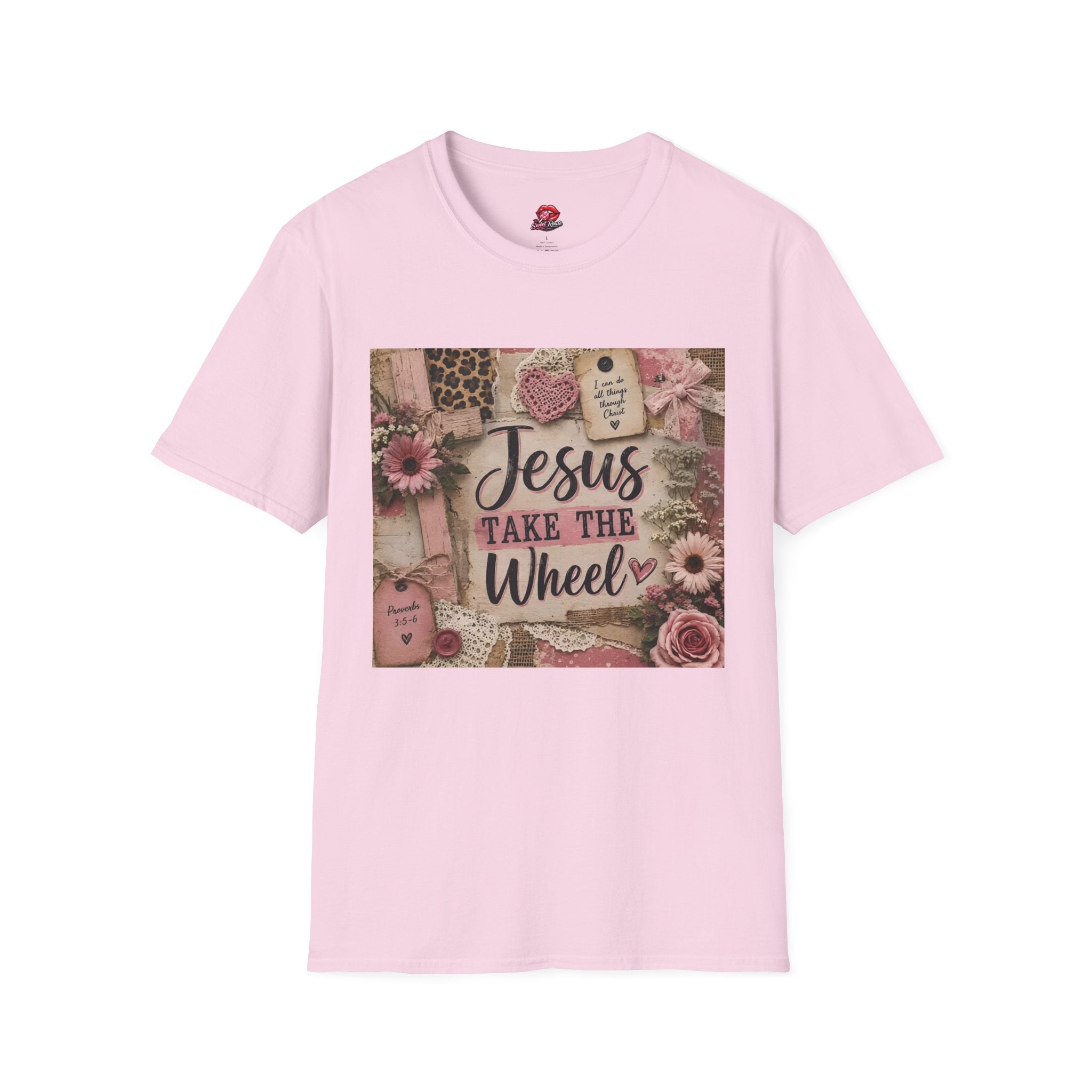 Jesus Take the Wheel Floral Vintage Graphic Tee