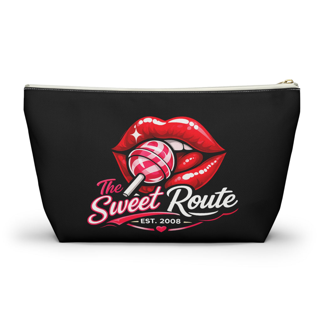 Sweet Route Logo Black Accessory Pouch