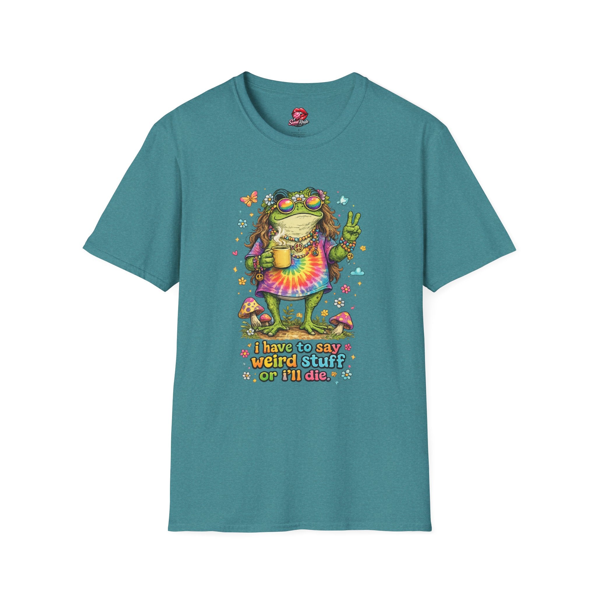 Hippie Frog Peace Sign T-Shirt