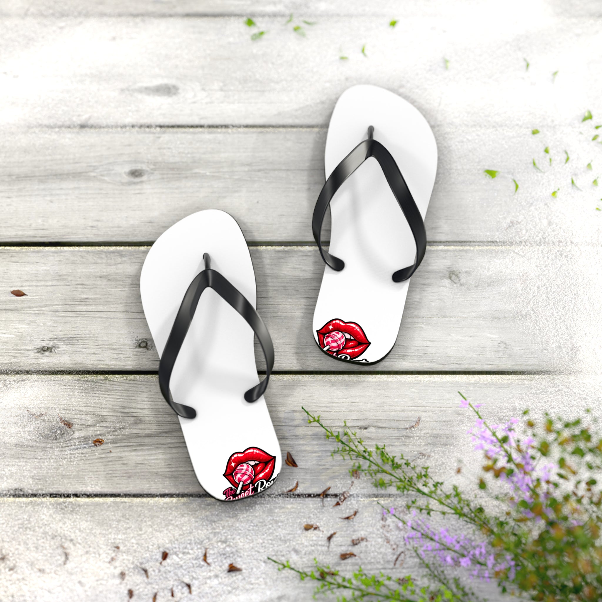 Sweet Route Logo Beach Sandals