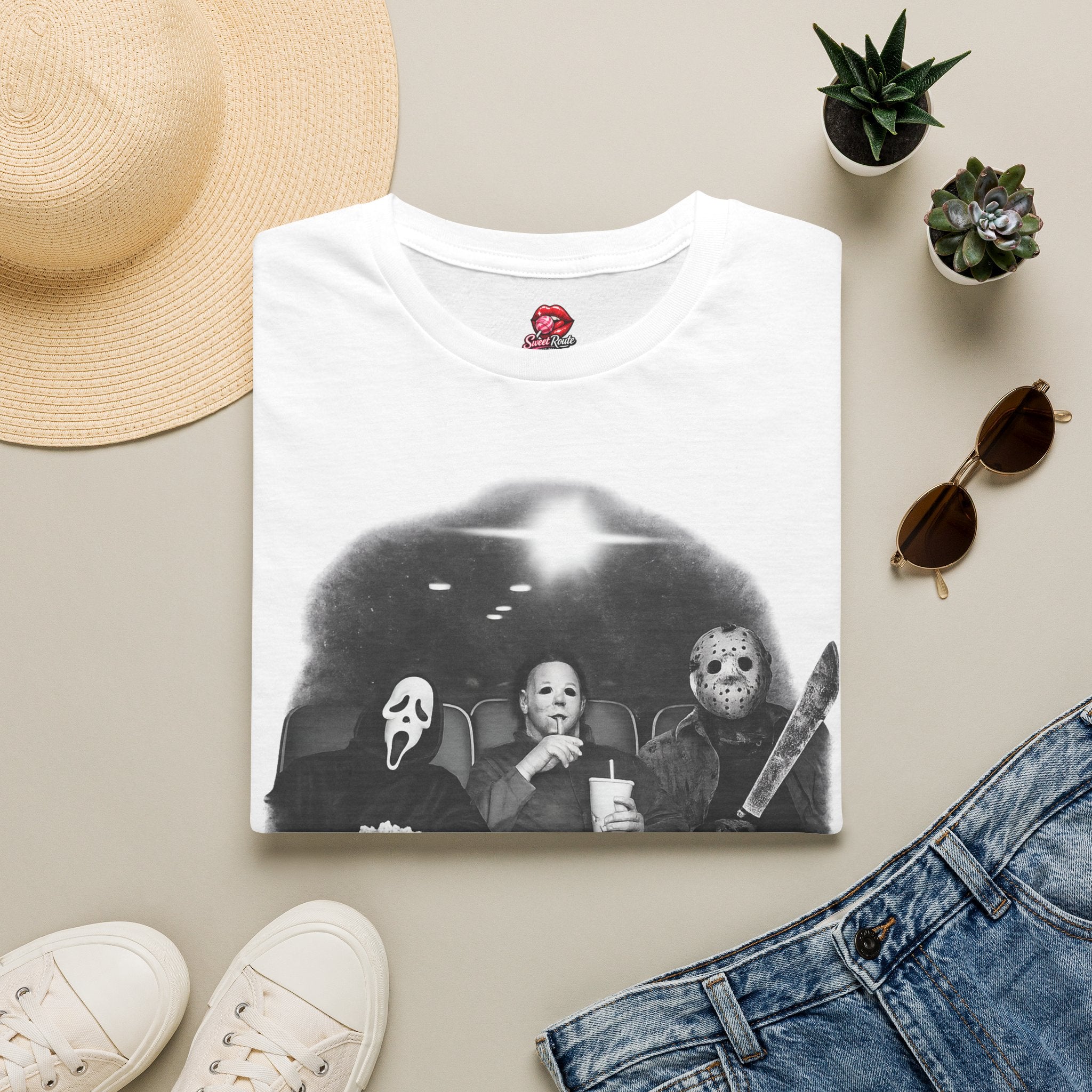 Horror Icons Movie Night T-Shirt