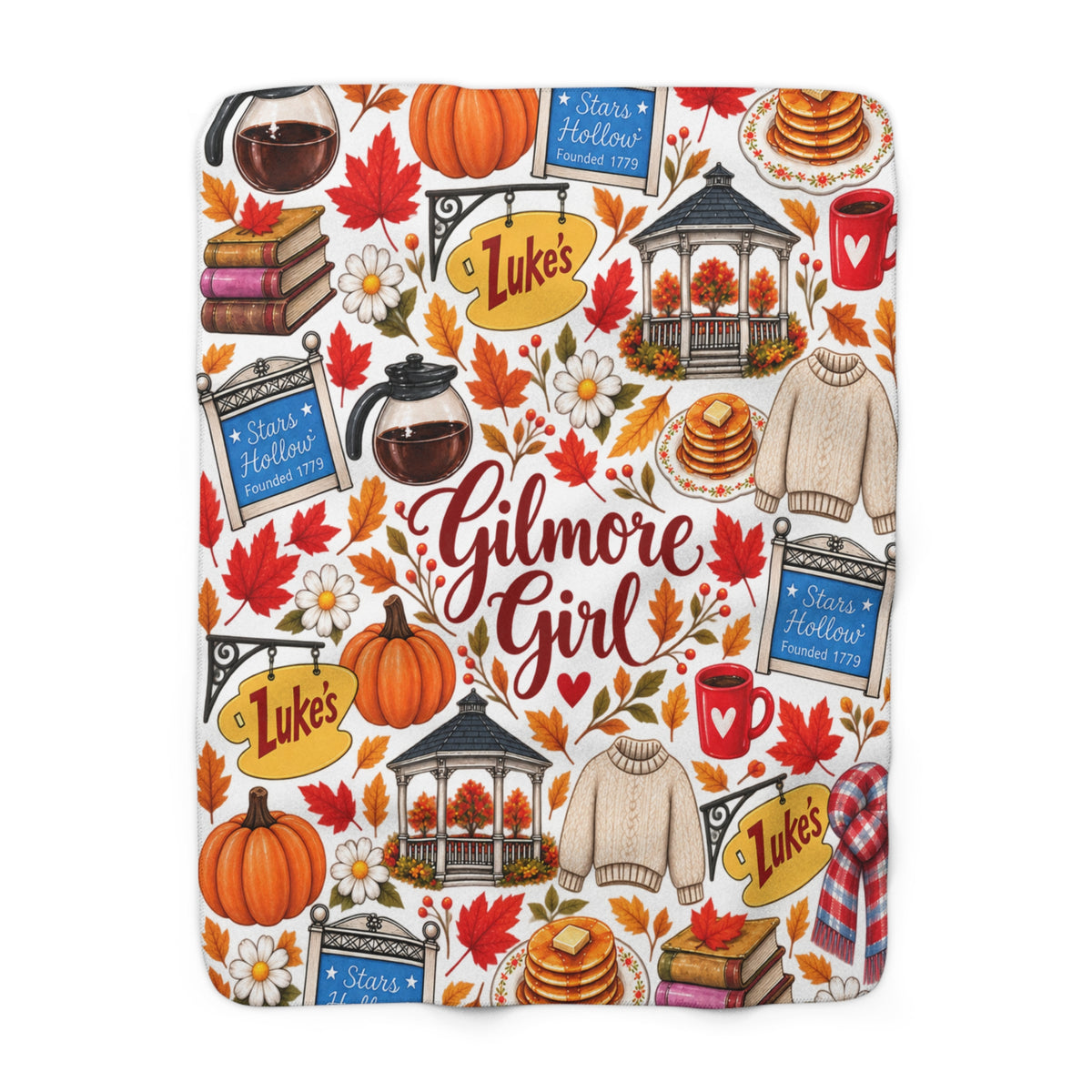Gilmore Girls Inspired Sherpa Blanket