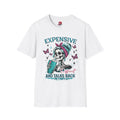 Expensive Rockstar Skull with Butterflies T-Shirt