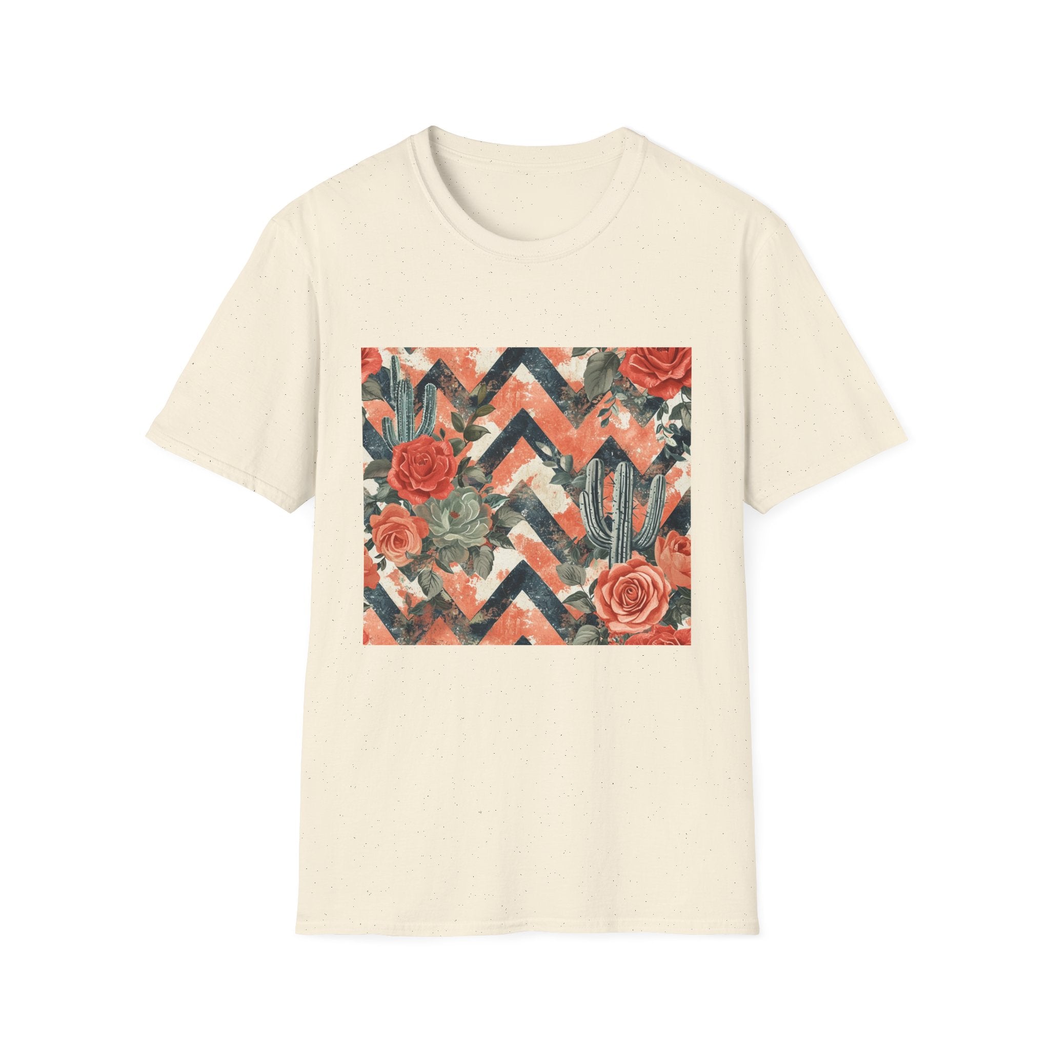 Chevron Cactus Rose T-Shirt