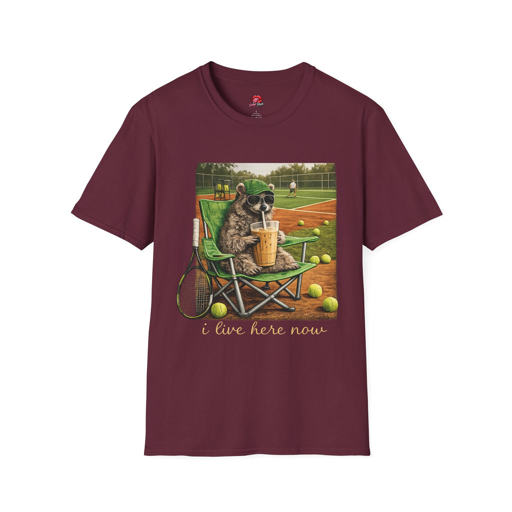 I Live Here Now Tennis Tee
