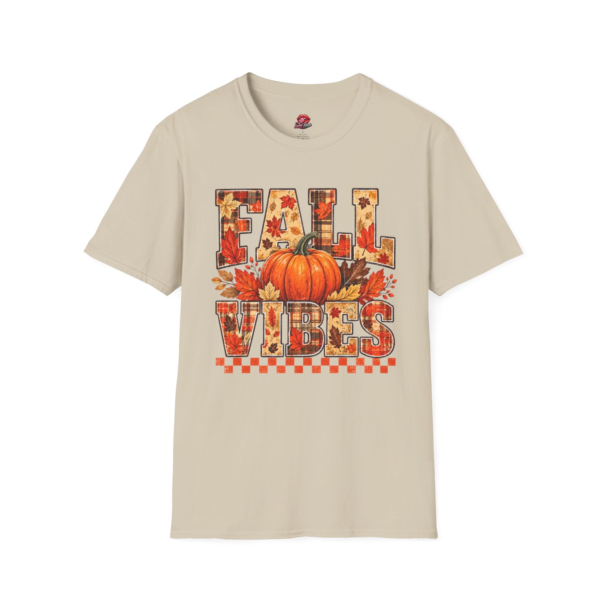 Pumpkin & Leaves Fall Vibes Tee