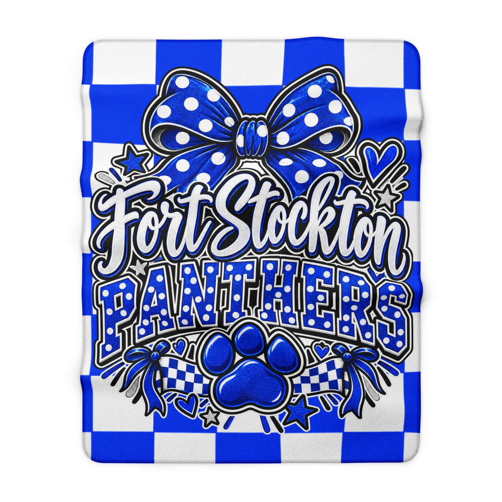 Fort Stockton Panthers Sherpa Fleece Blanket