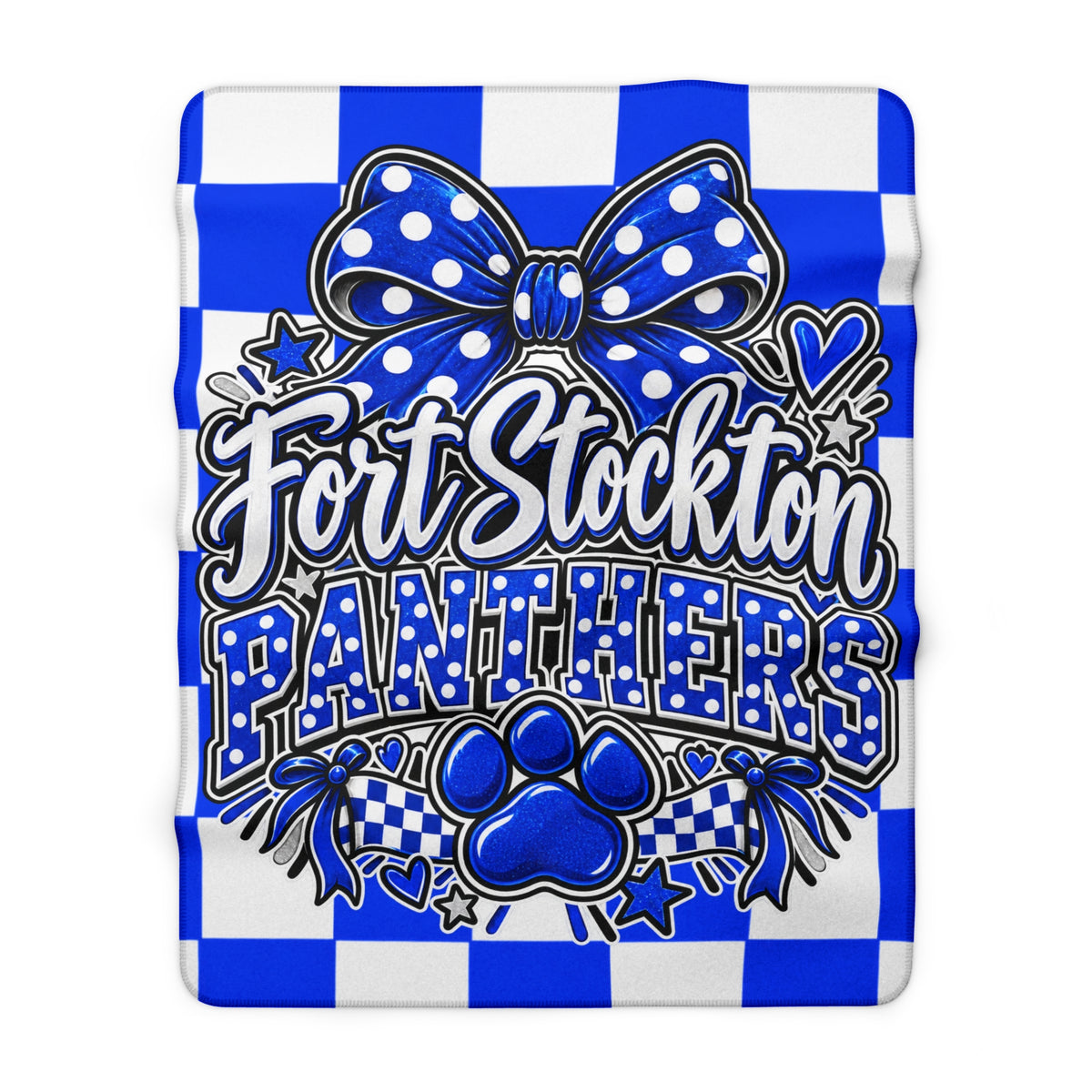 Fort Stockton Panthers Sherpa Fleece Blanket