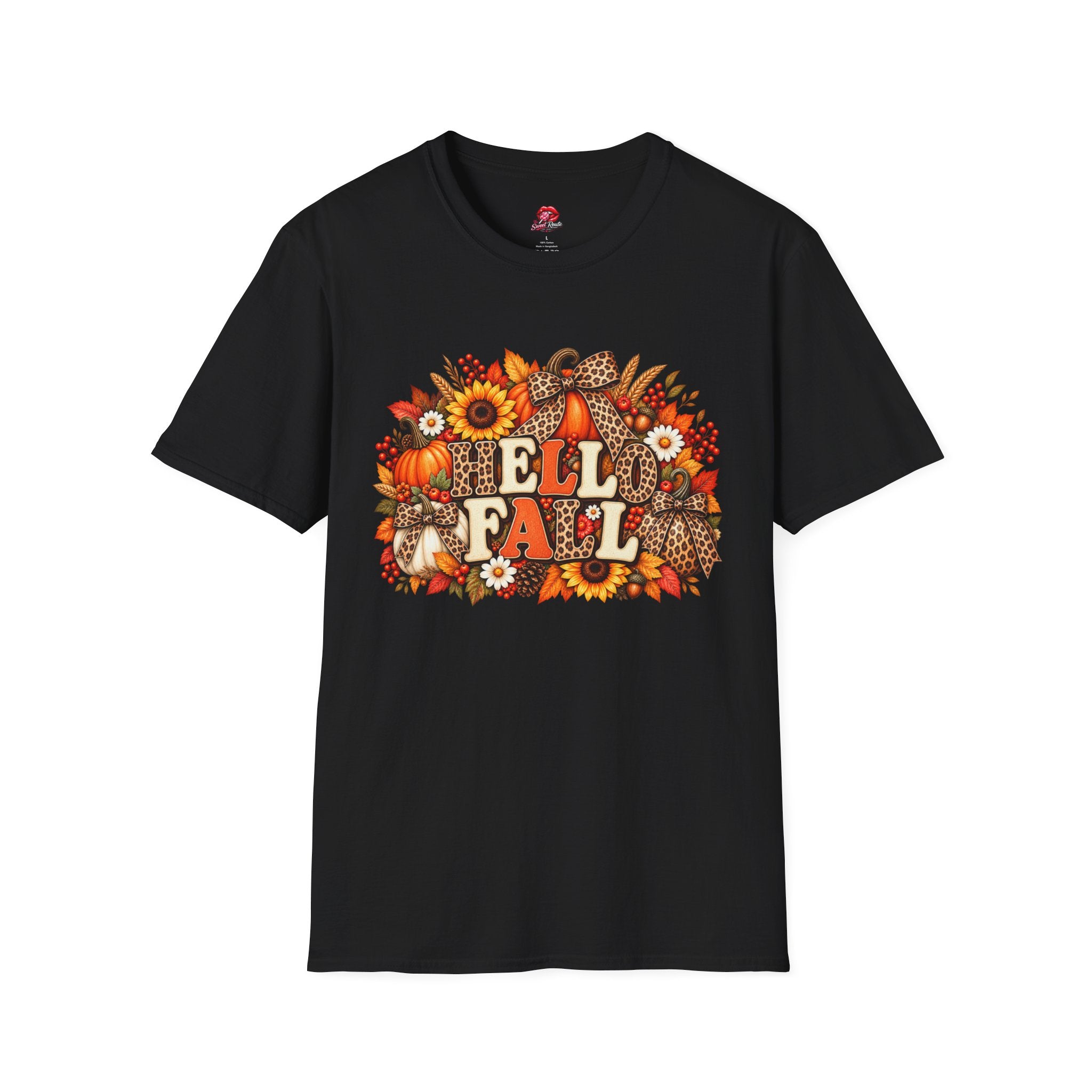 Hello Fall Leopard Bow Tee