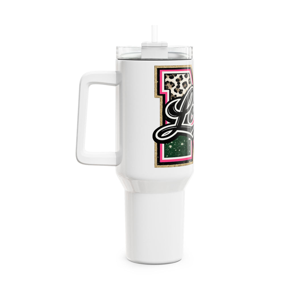 40oz Loboes Insulated Leopard Tumbler