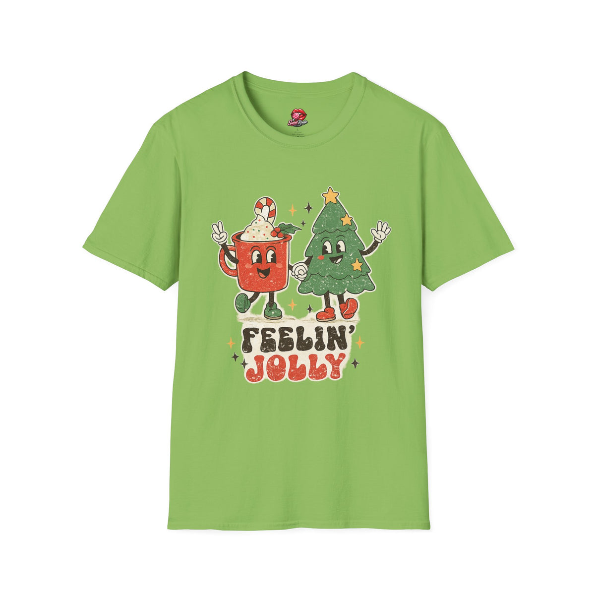 Feelin' Jolly mug and Christmas tree T-Shirt