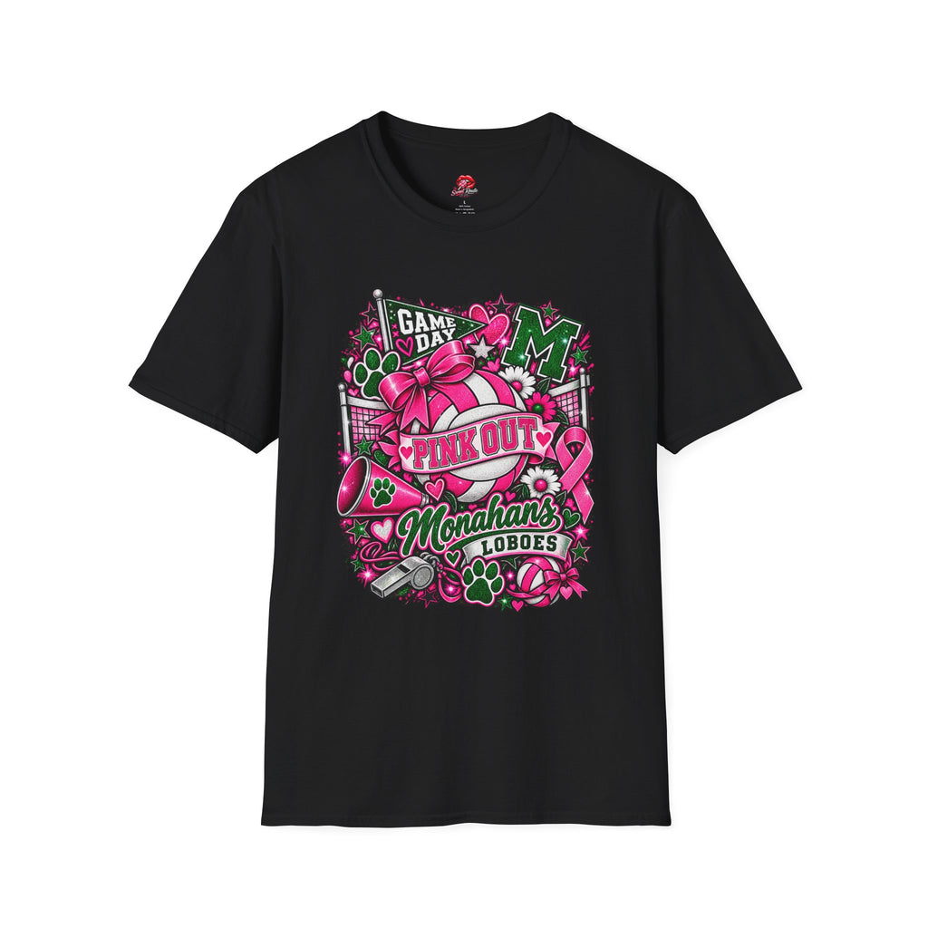 Volleyball Pink Out Game Day T-Shirt