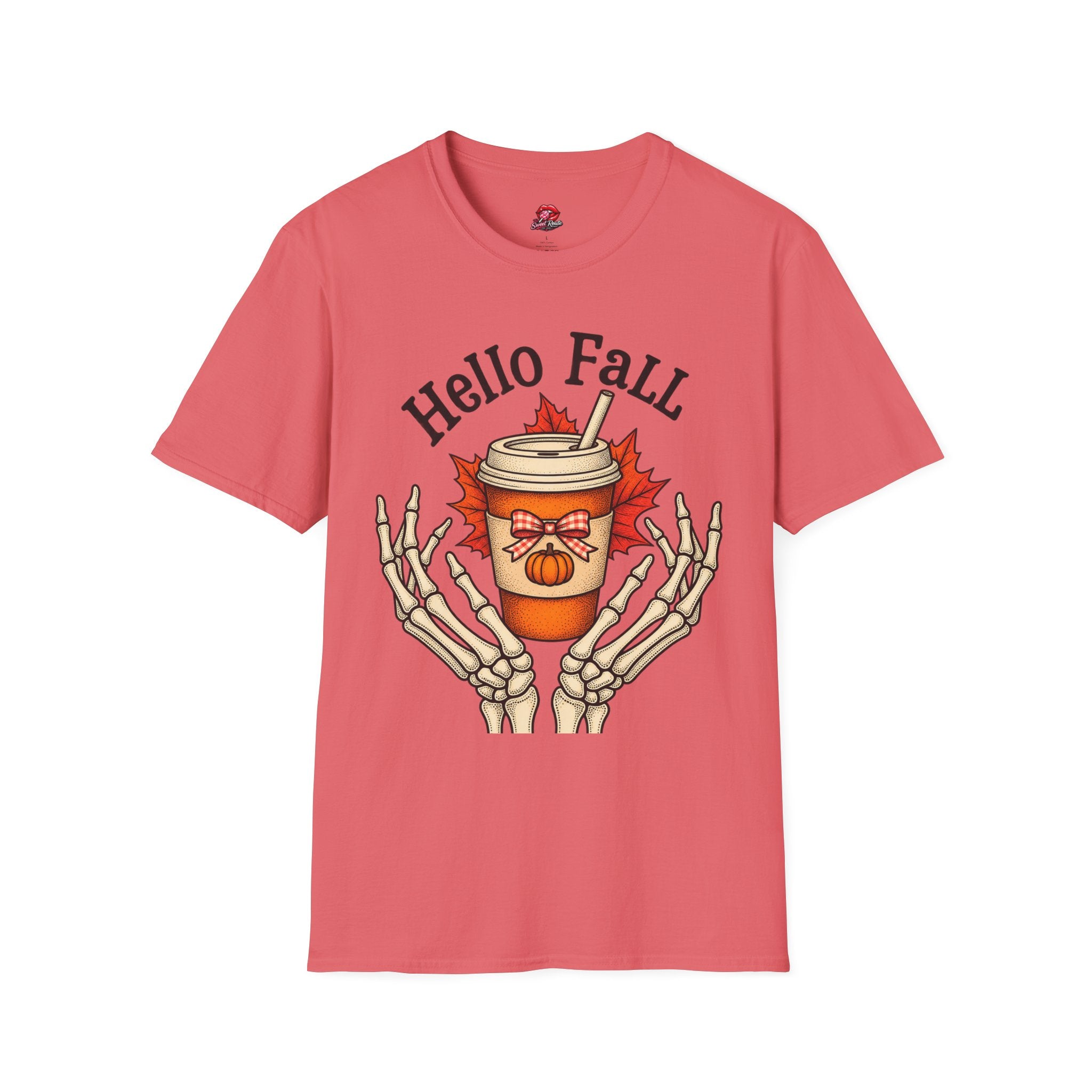 Hello Fall Pumpkin Spice Coffee Tee
