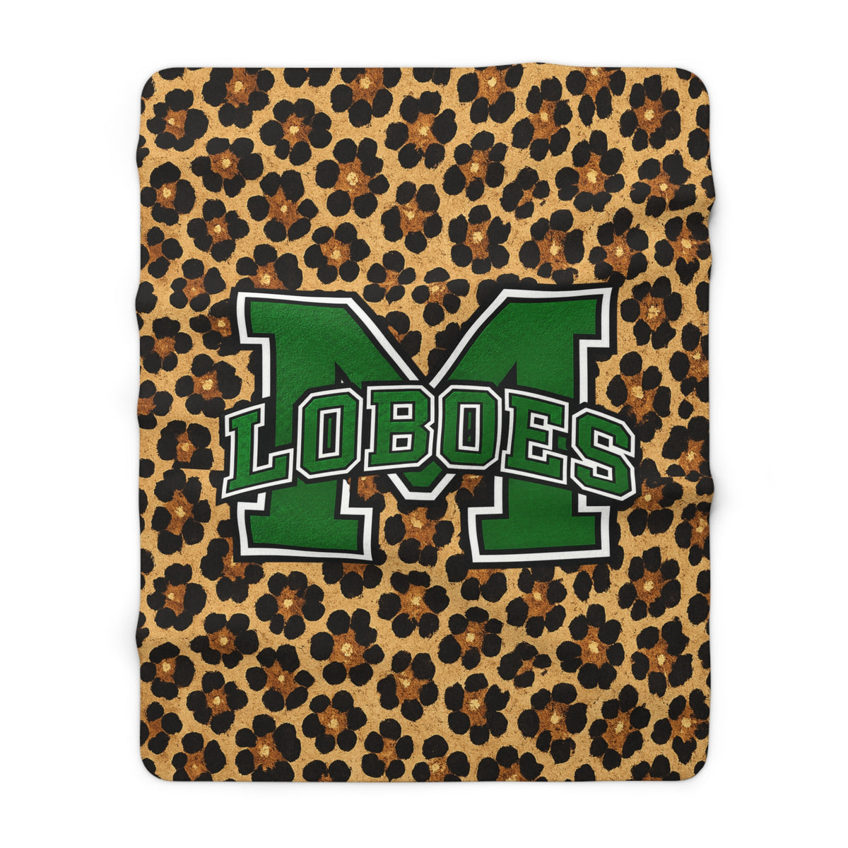 Loboes Sherpa Fleece Blanket – Leopard Print