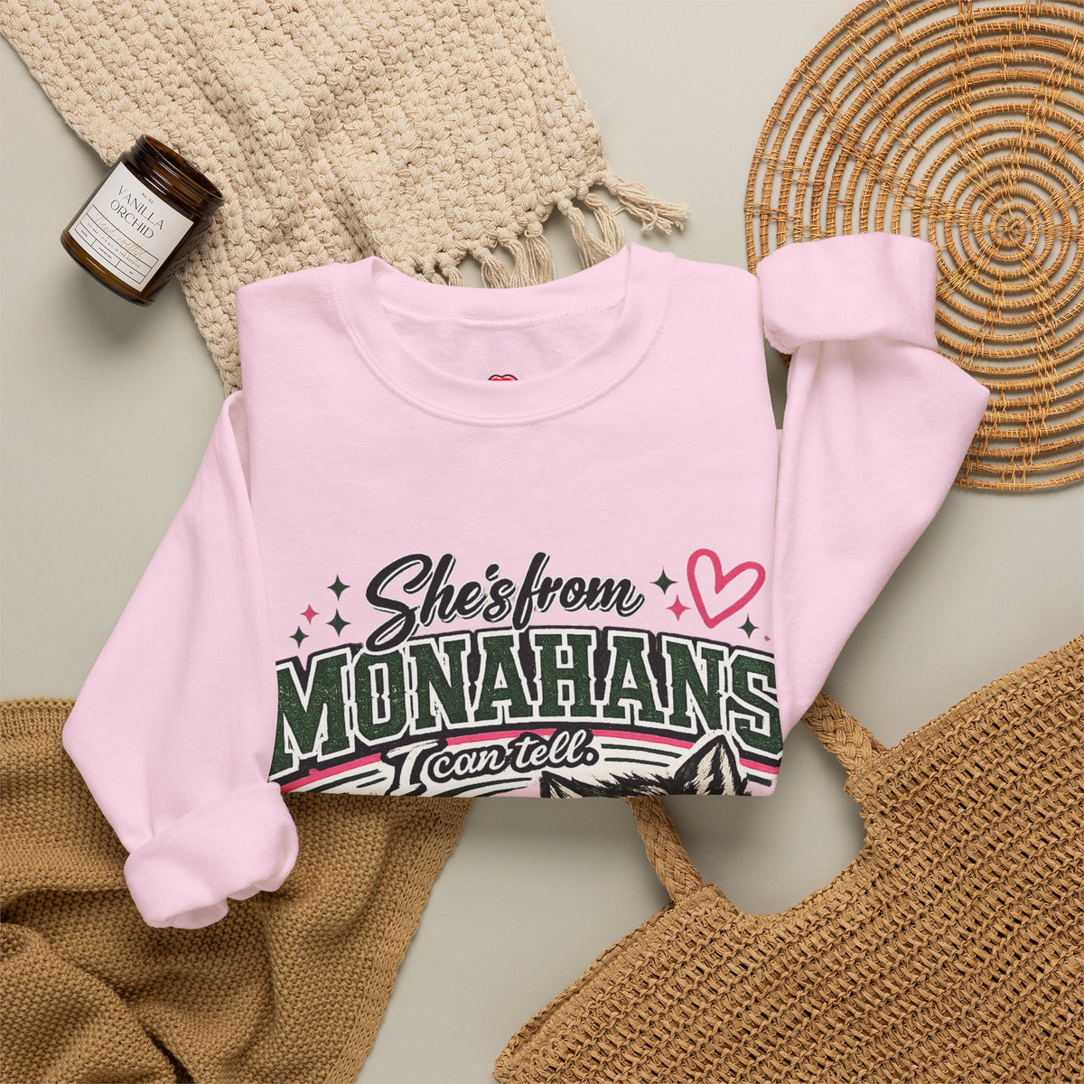 Monahans Lobo Land Vintage Worn Crewneck Sweatshirt