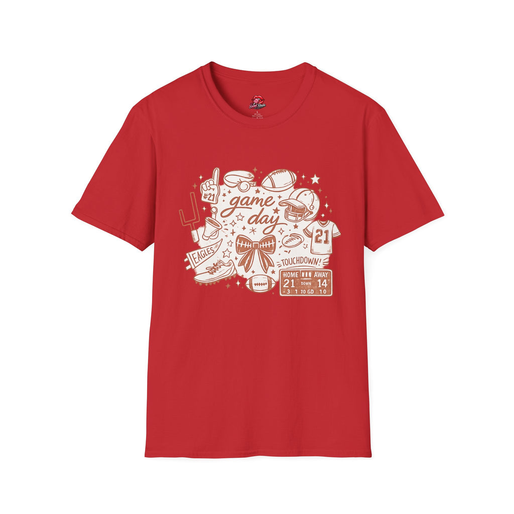 Game Day Football Doodle Tee