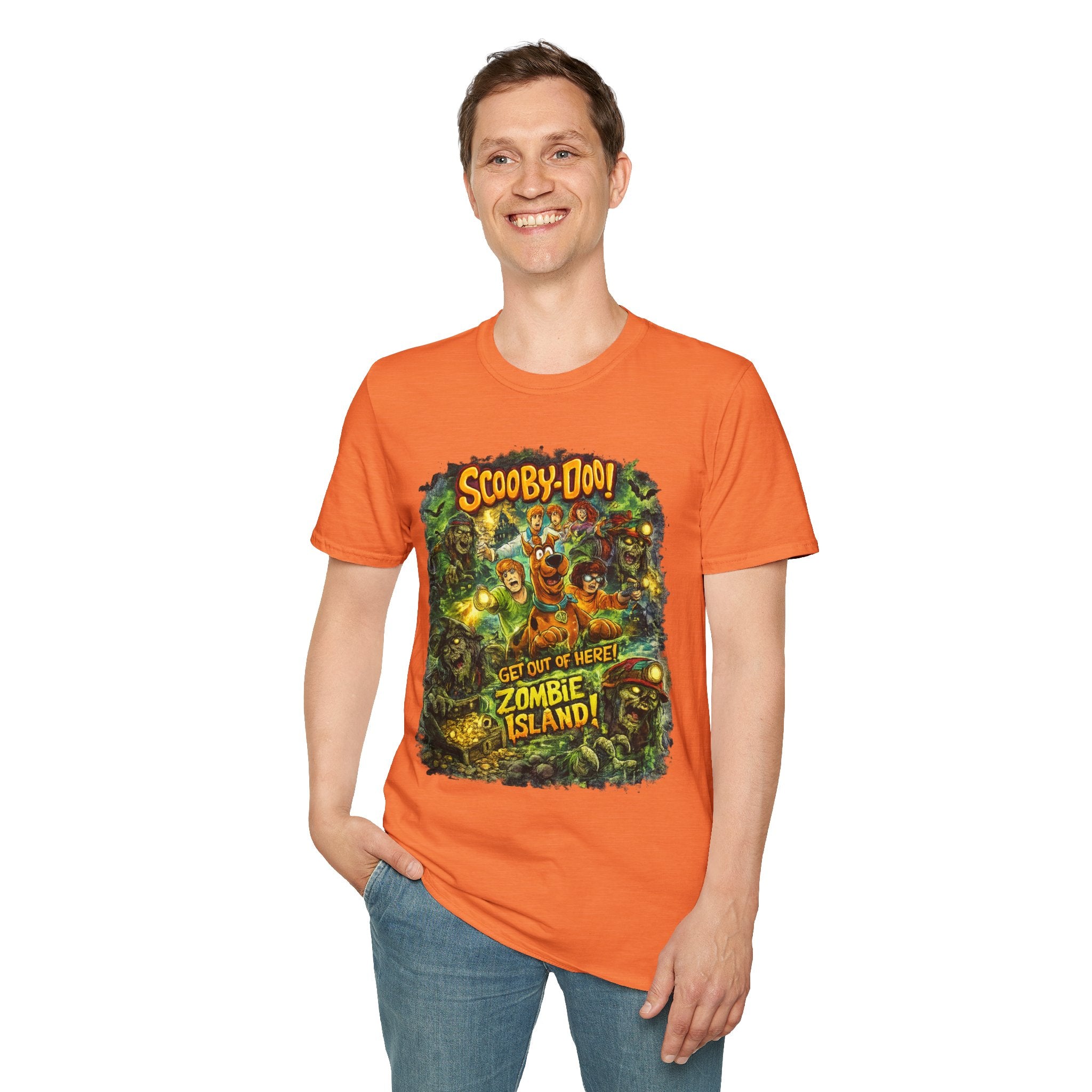 Scooby-Doo Zombie Island T-Shirt | Retro Cartoon Horror Graphic Tee | Spooky Halloween Shirt for 90s Cartoon Fans