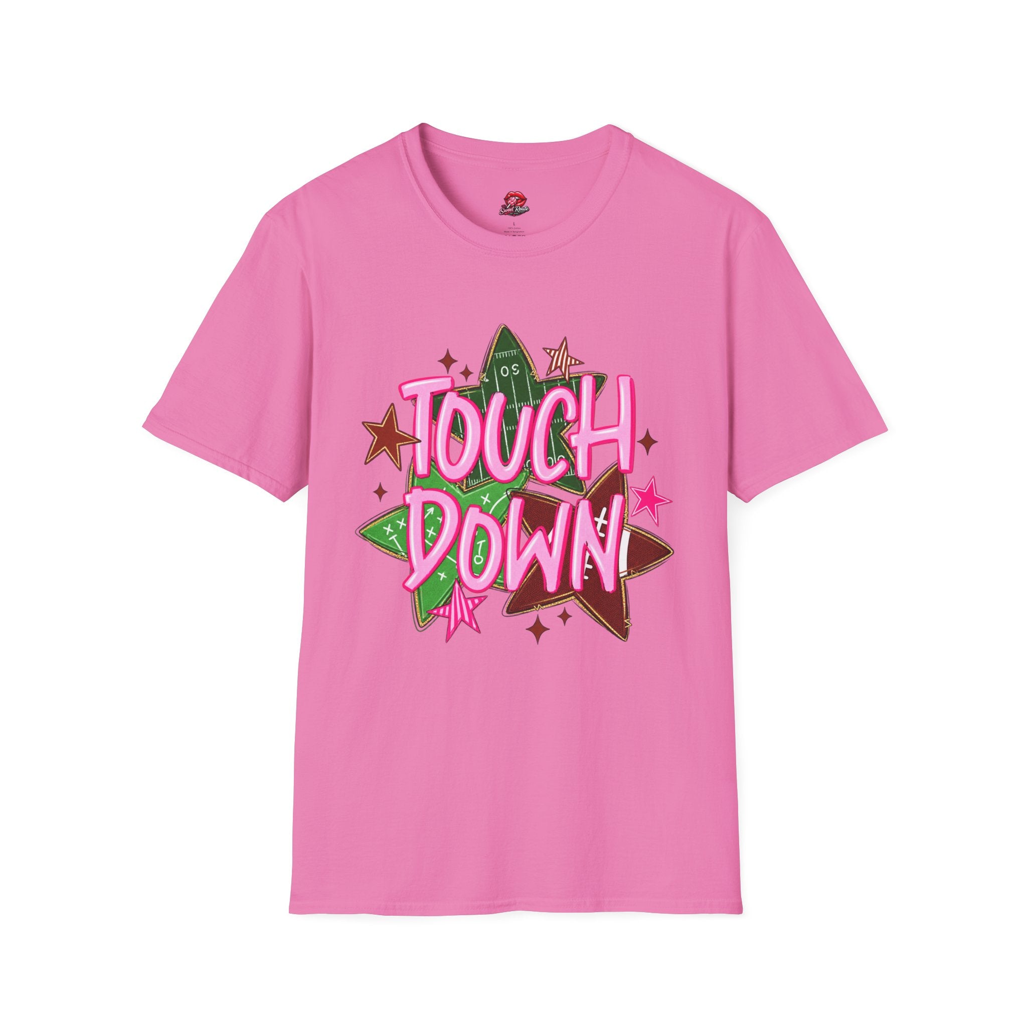 Pink Retro Football Tee