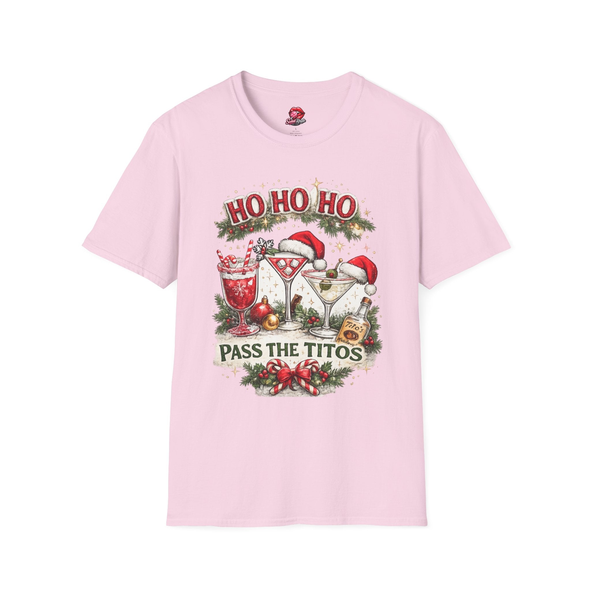 Ho Ho Ho Pass the Titos Christmas T-Shirt