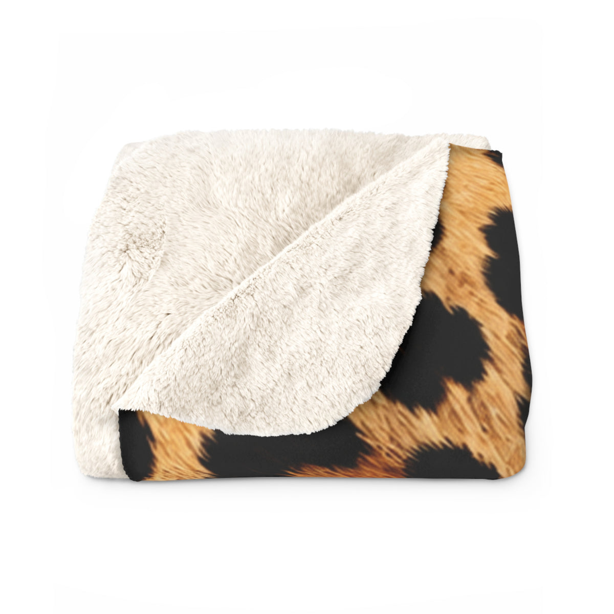 Coahoma Bulldogs Leopard Print Sherpa Fleece Blanket