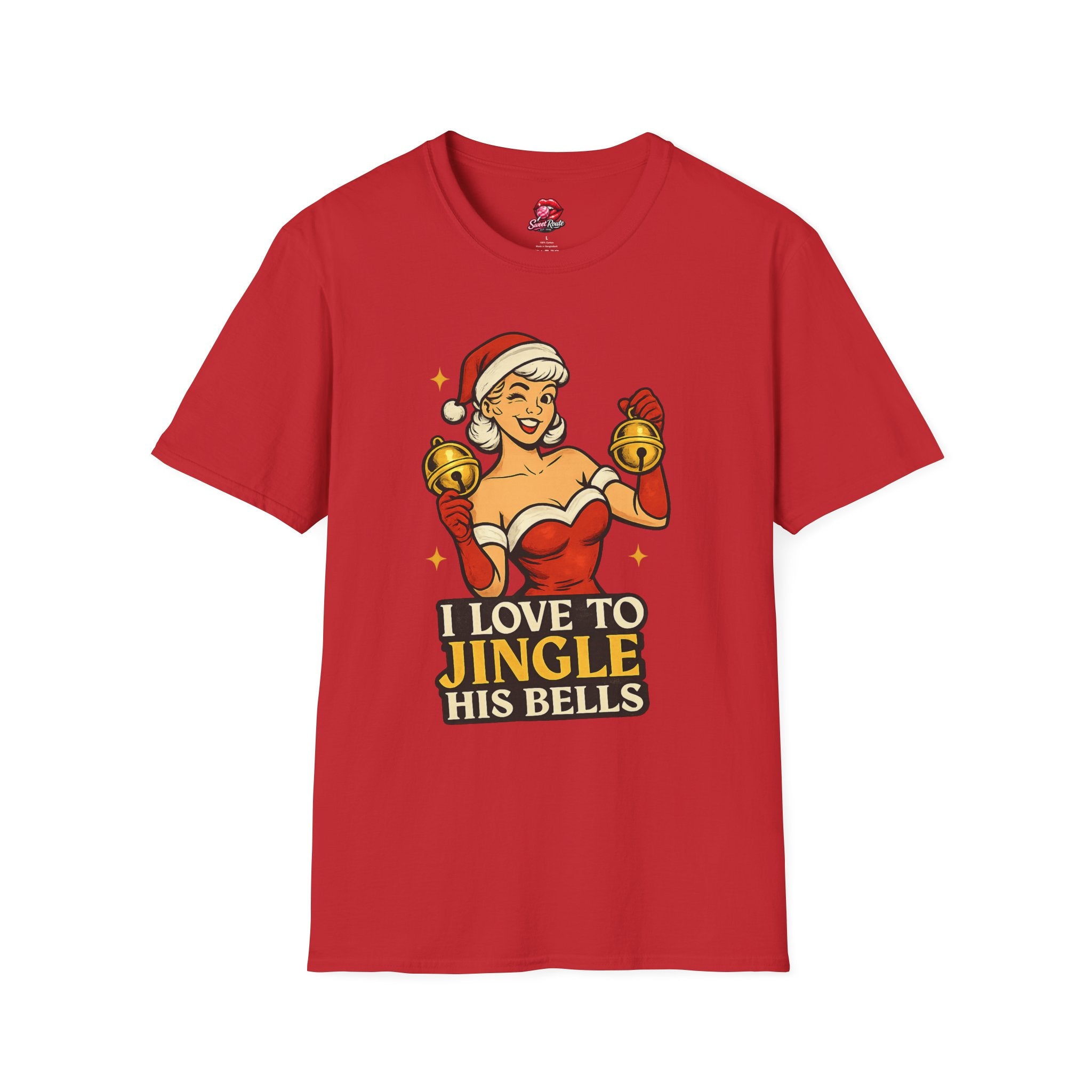 I Love to Jingle His Bells Funny Christmas Tee
