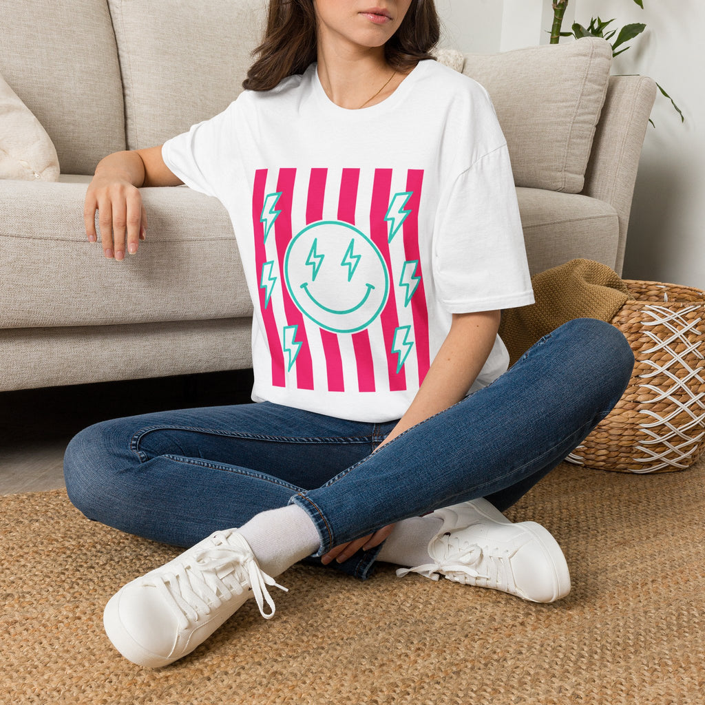 Lightning Smile Stripe T-Shirt