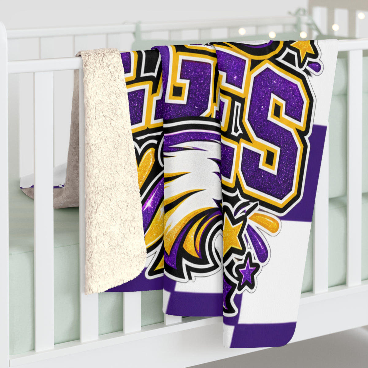 Pecos Eagles Sherpa Fleece Blanket