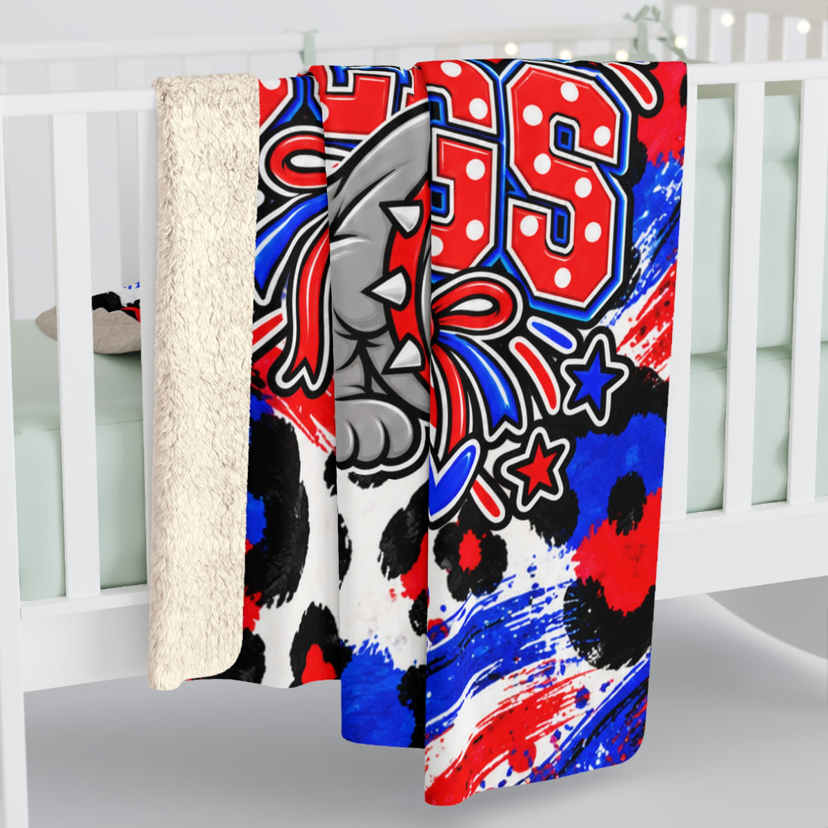 Coahoma Bulldogs Sherpa Fleece Blanket