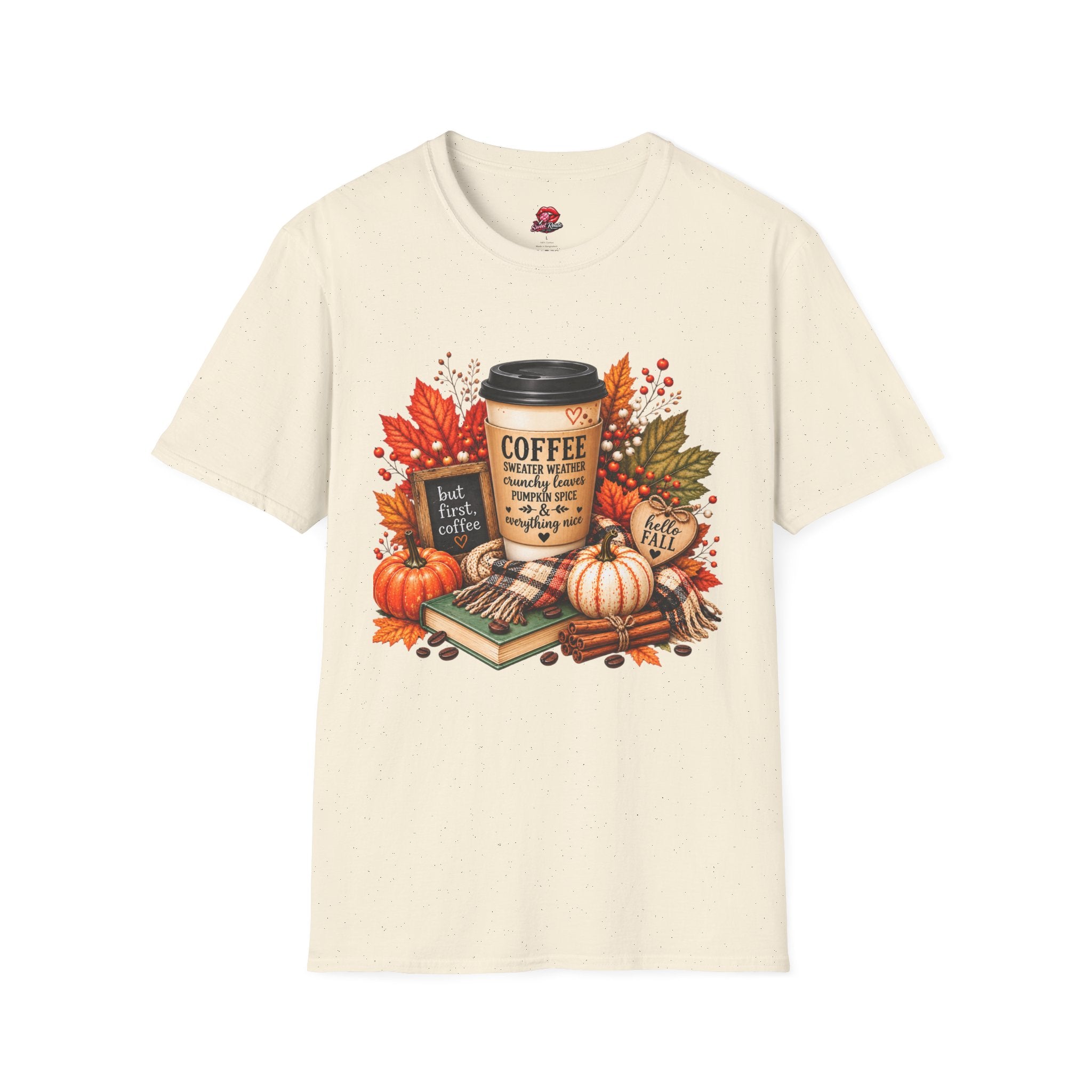 Pumpkin Spice Autumn Coffee Graphic Tee