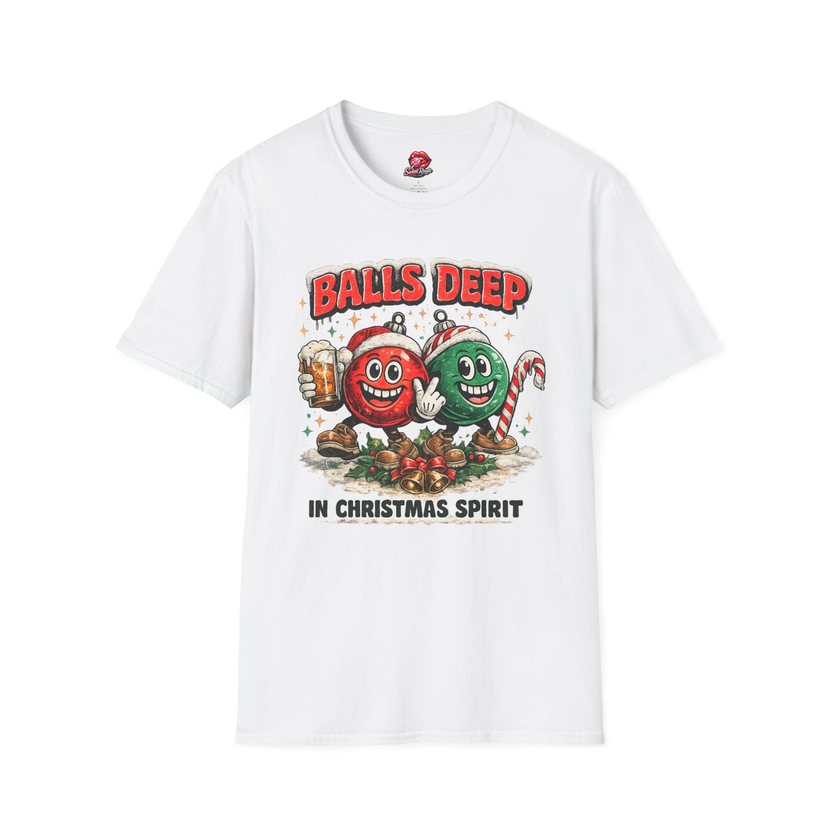 Balls Deep Christmas Ornaments T-Shirt