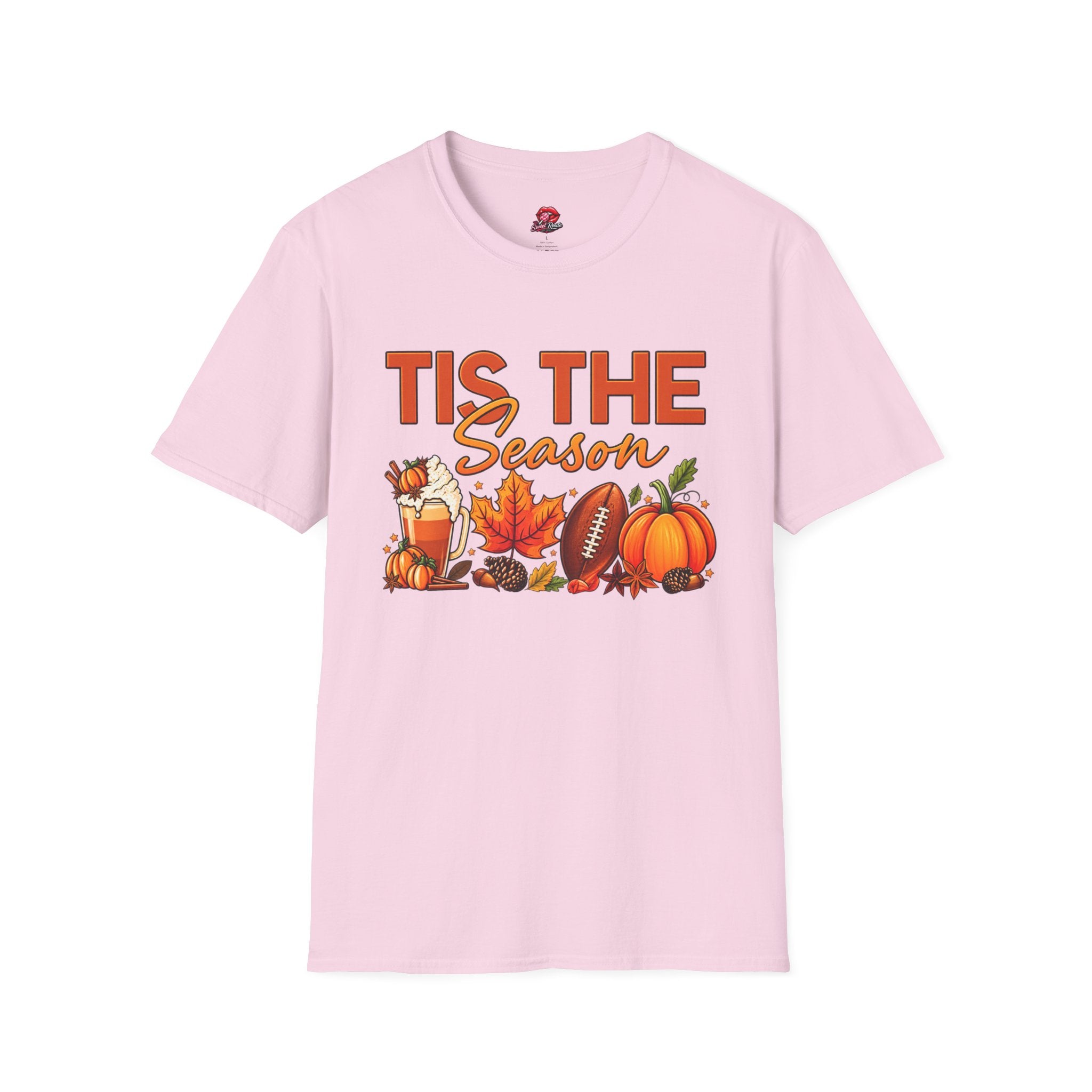 Tis The Season Fall Pumpkin Football Tee