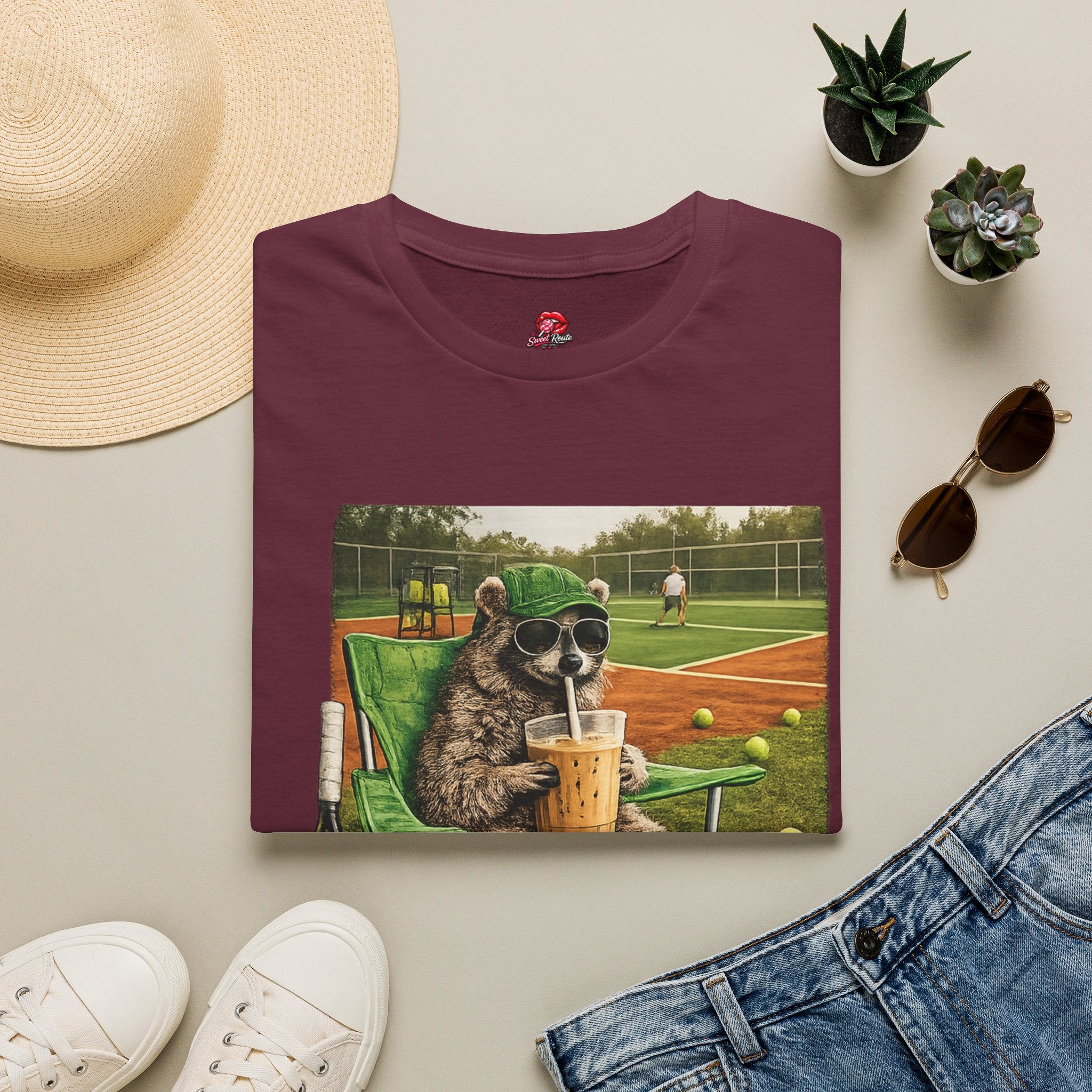 I Live Here Now Tennis Tee