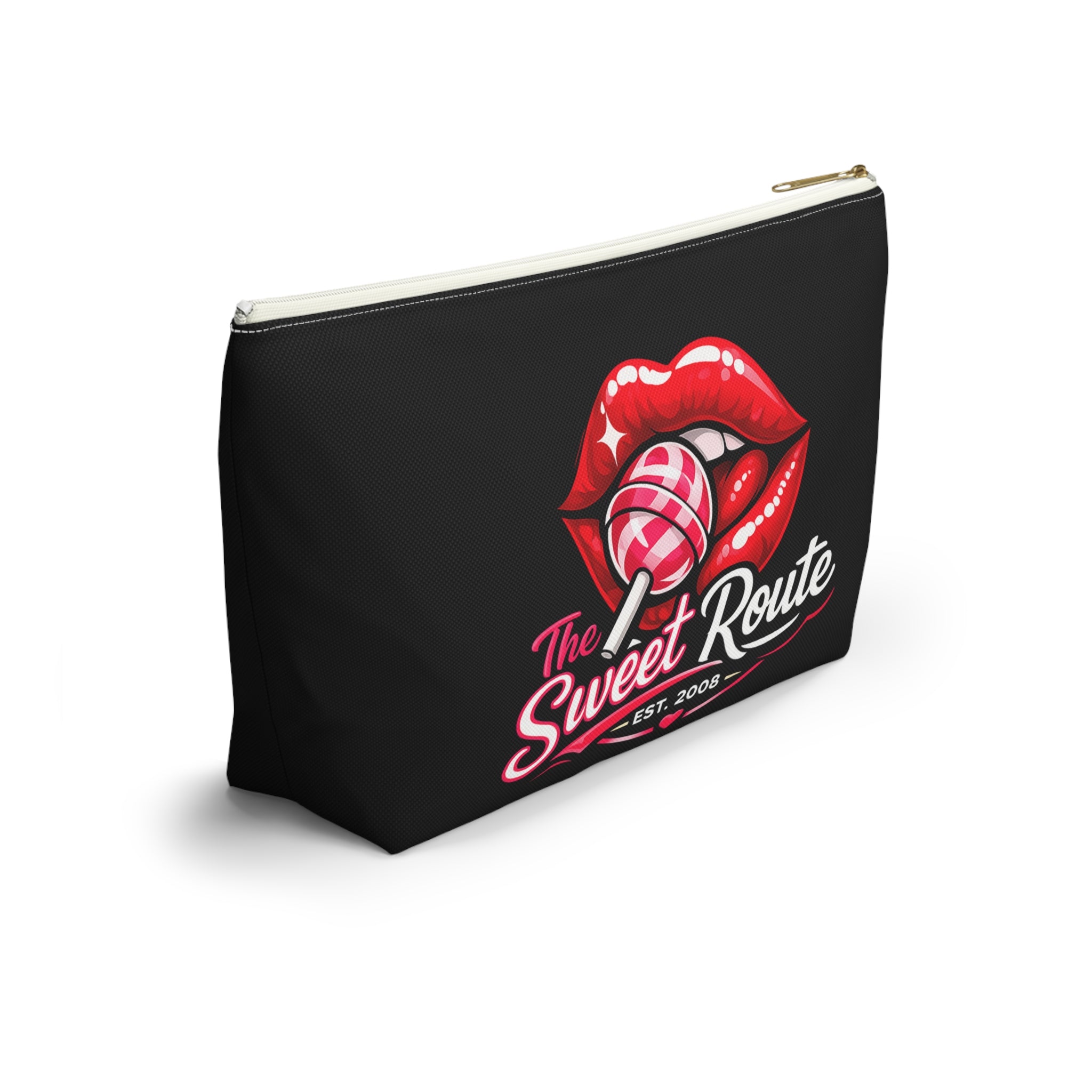 Sweet Route Logo Black Accessory Pouch