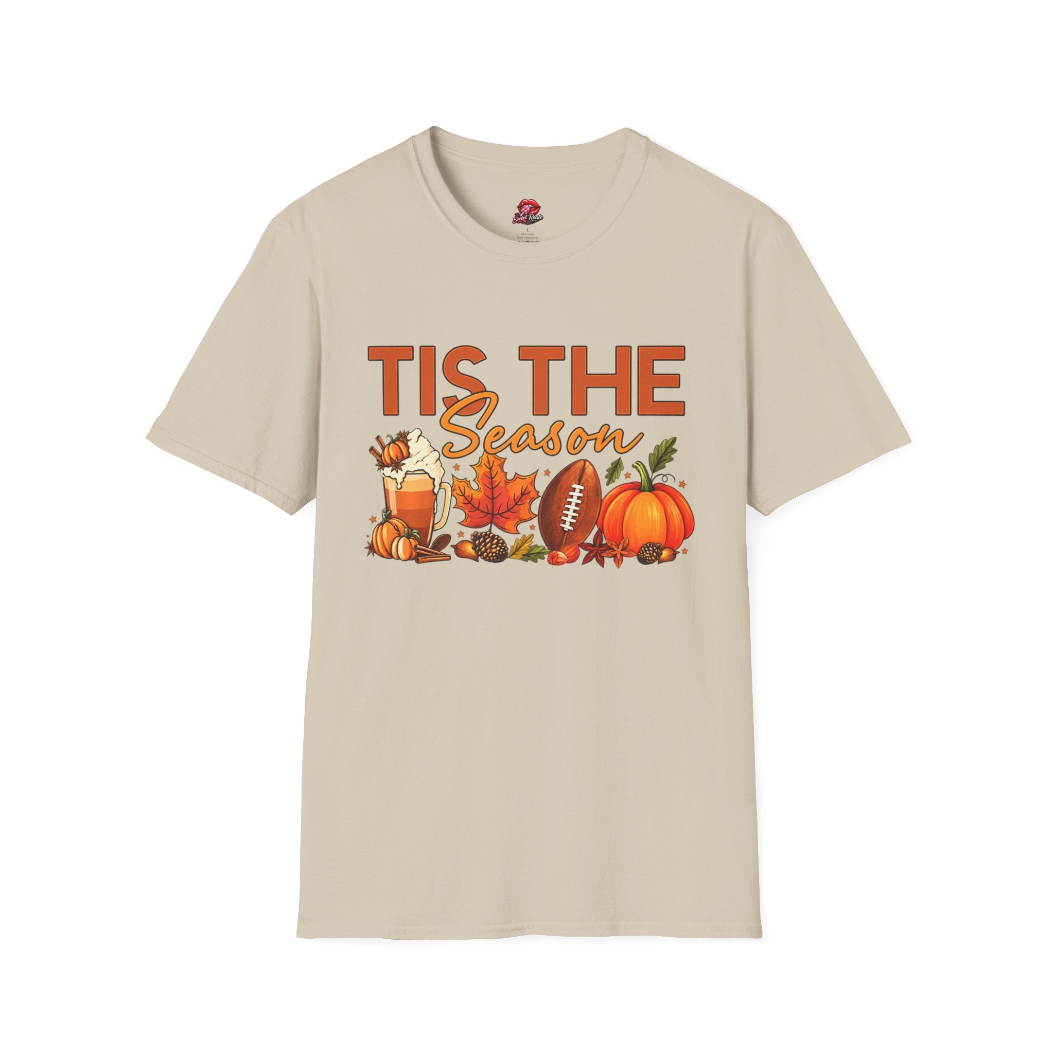 Tis The Season Fall Football Pumpkin Tee