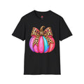 Leopard Bow Rainbow Pumpkin T-Shirt