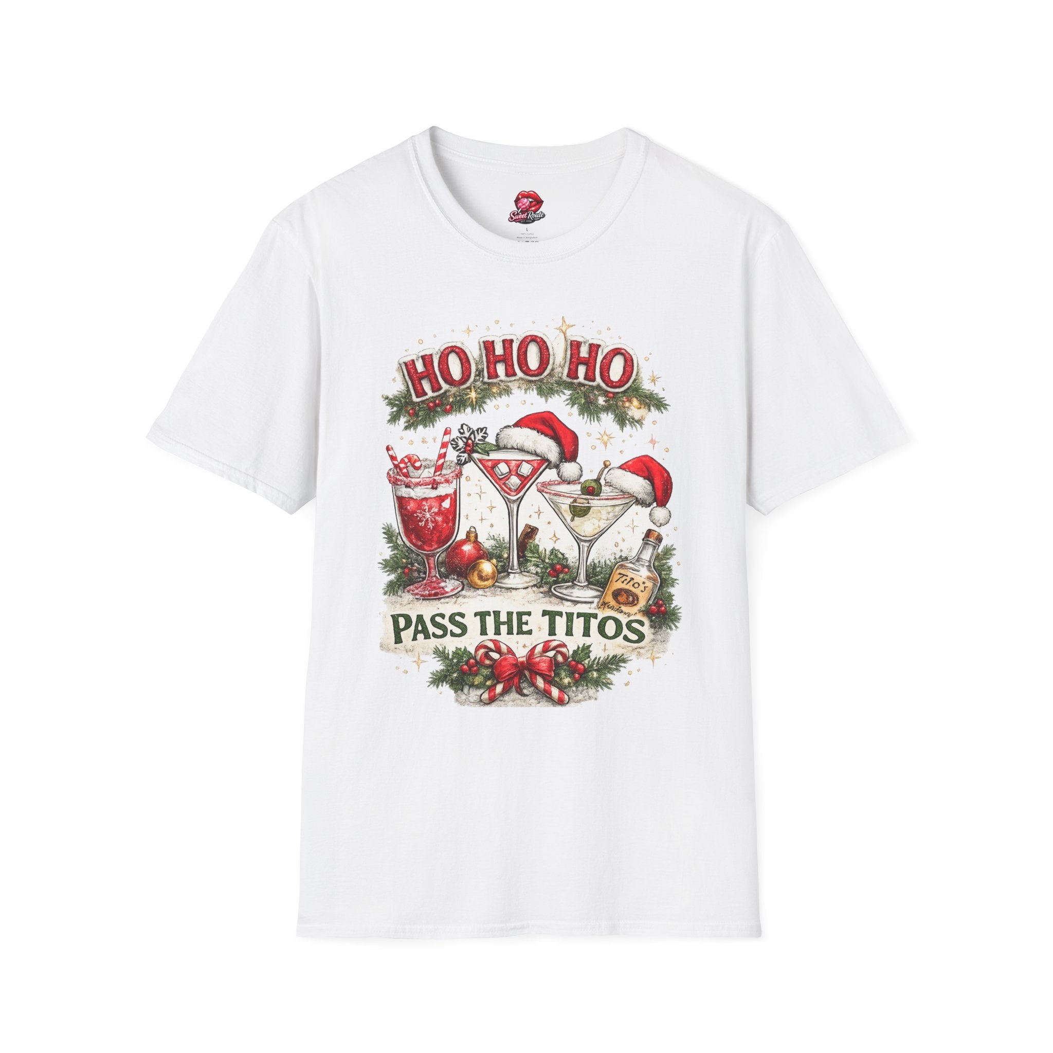 Ho Ho Ho Pass the Titos Christmas T-Shirt