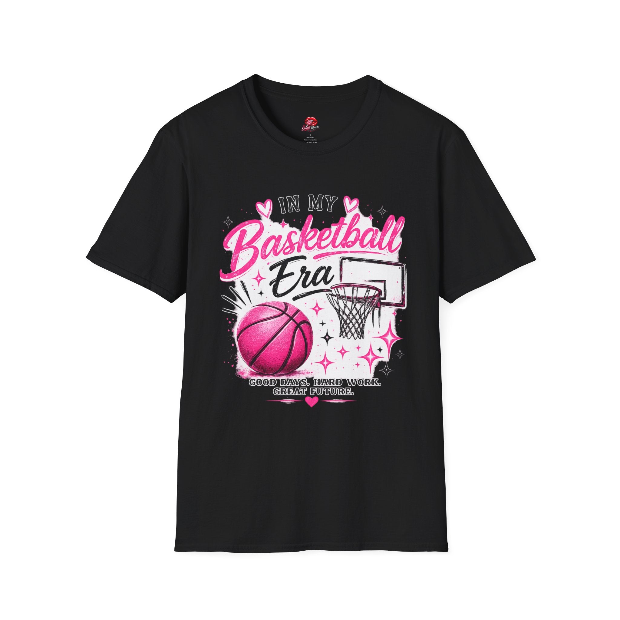In My Basketball Era Pink Hoop Graphic