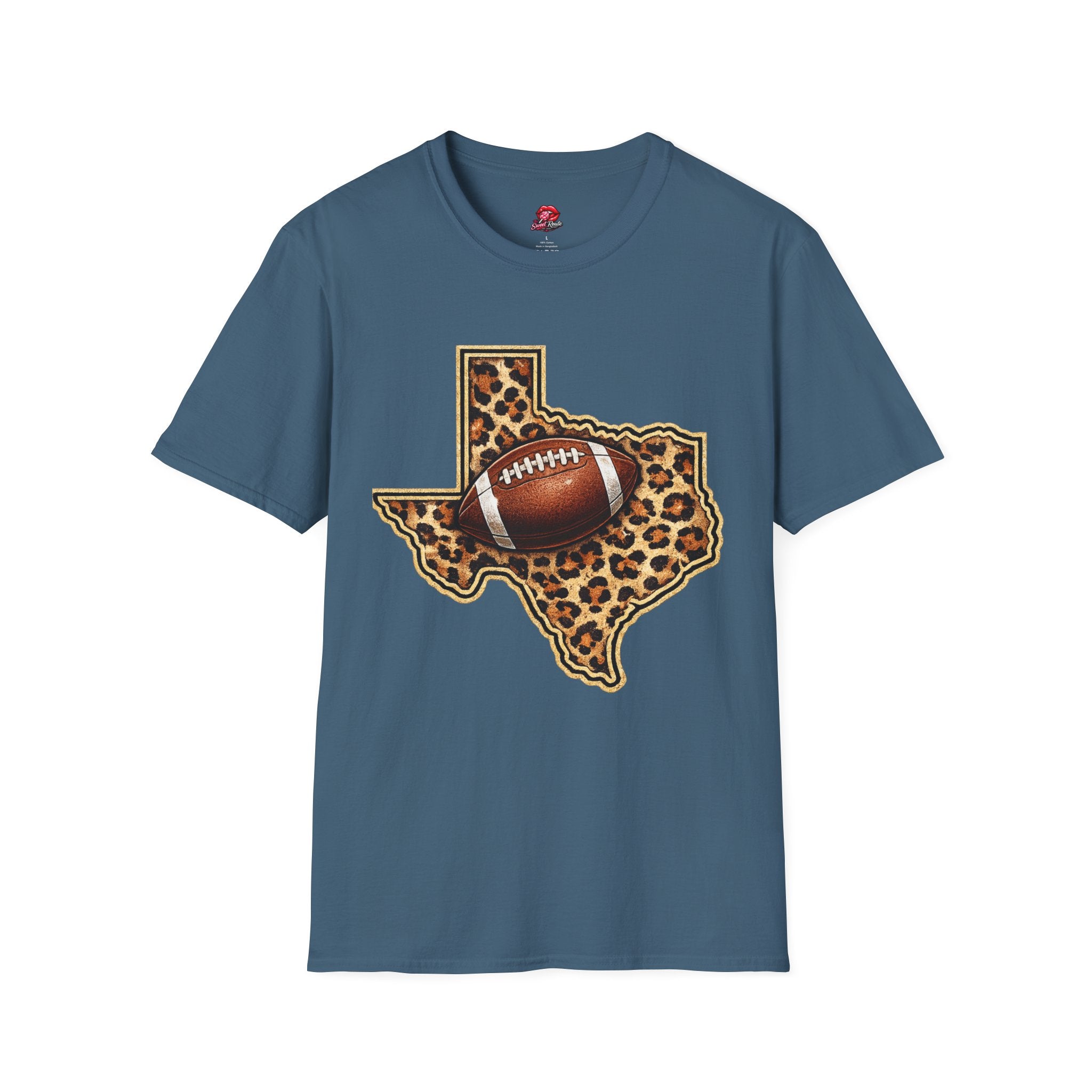 Texas Leopard Football T-Shirt