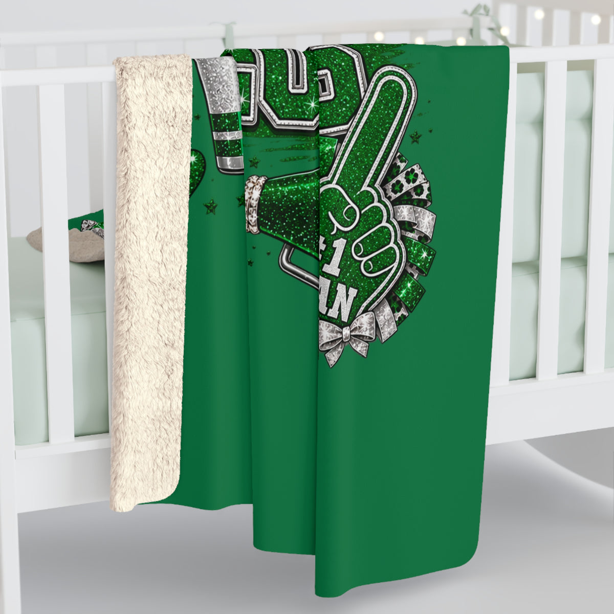Let's Go Lobos Sherpa Fleece Blanket — Football Team Spirit Throw