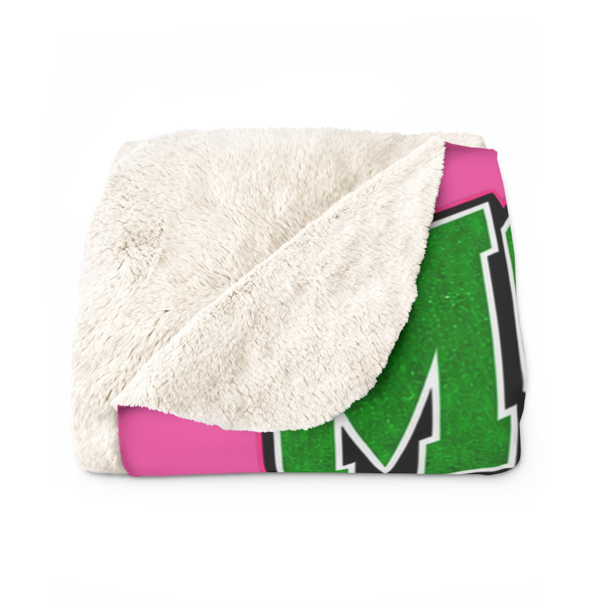 Monahans Loboes Pink Out Game Night Sherpa Blanket