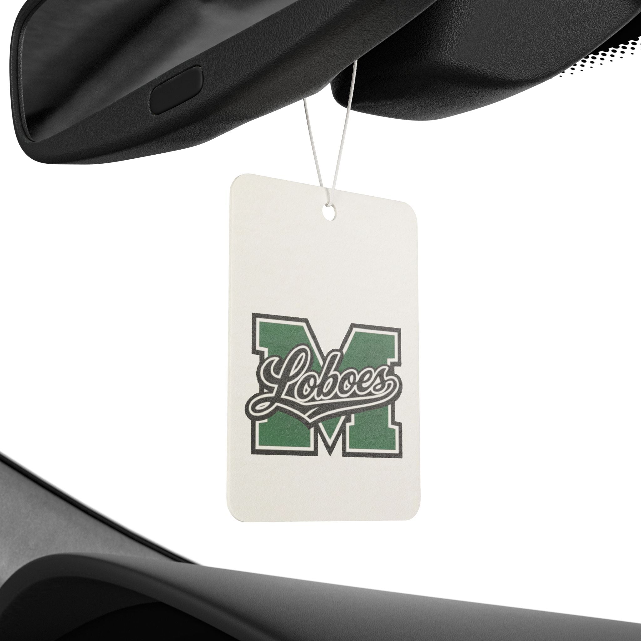 Loboes M Green 'M' Car Air Freshener