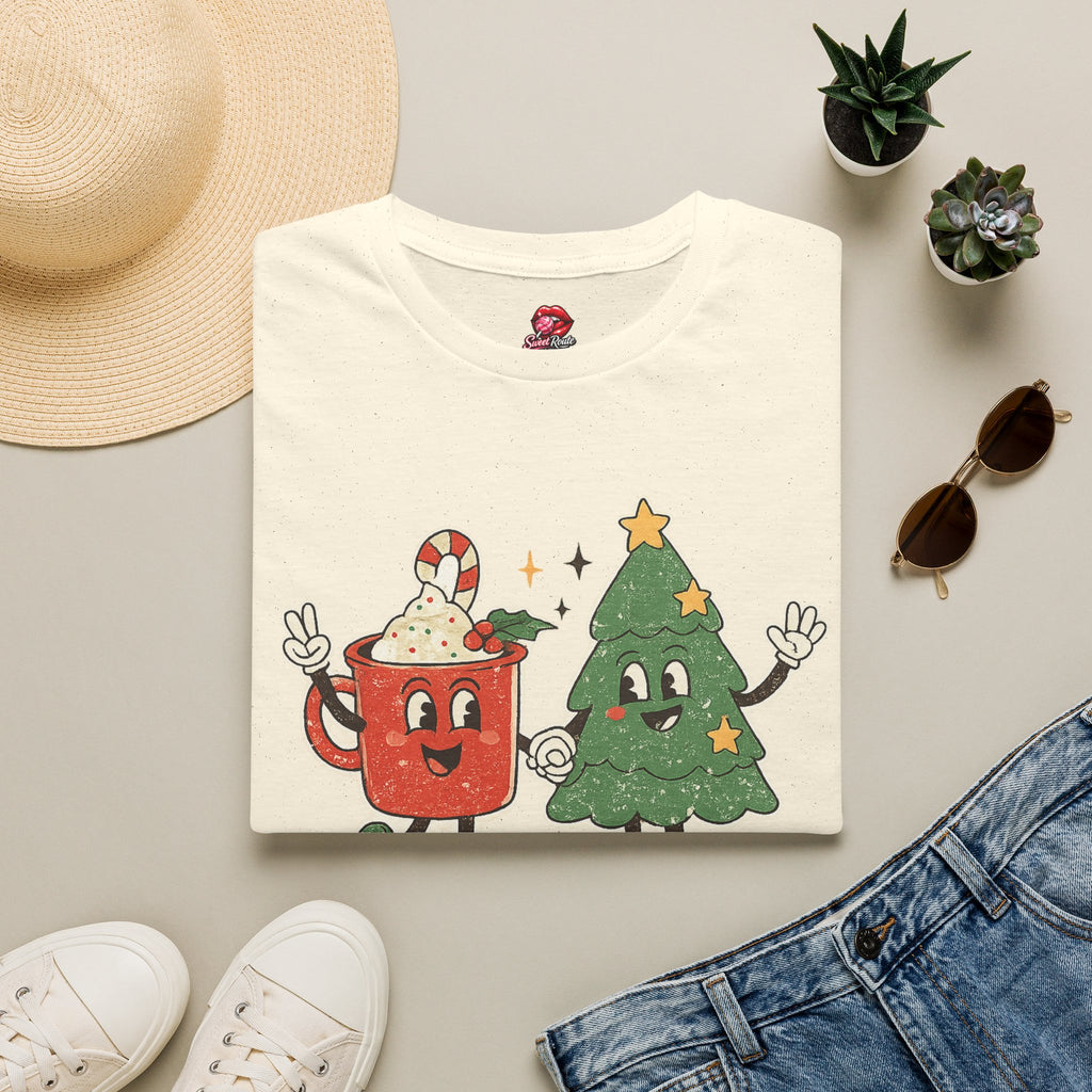 Feelin' Jolly mug and Christmas tree T-Shirt