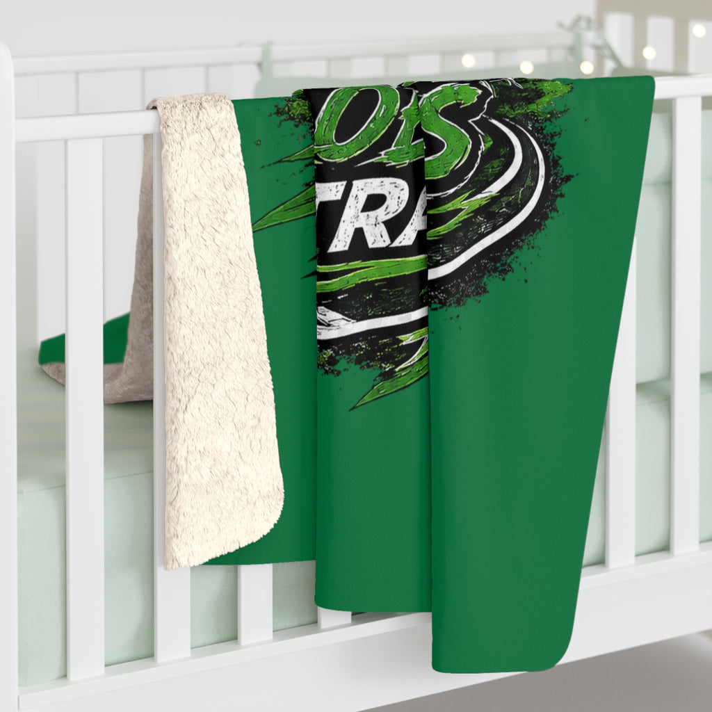 Monahans Loboes Track Sherpa Fleece Blanket
