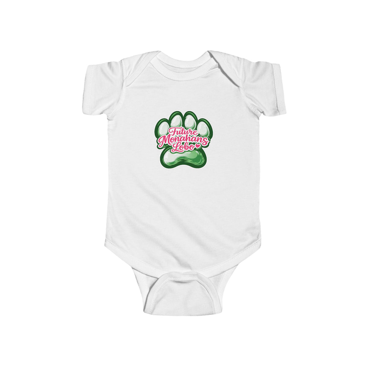 Future Lobo Paw Print Baby Onesie
