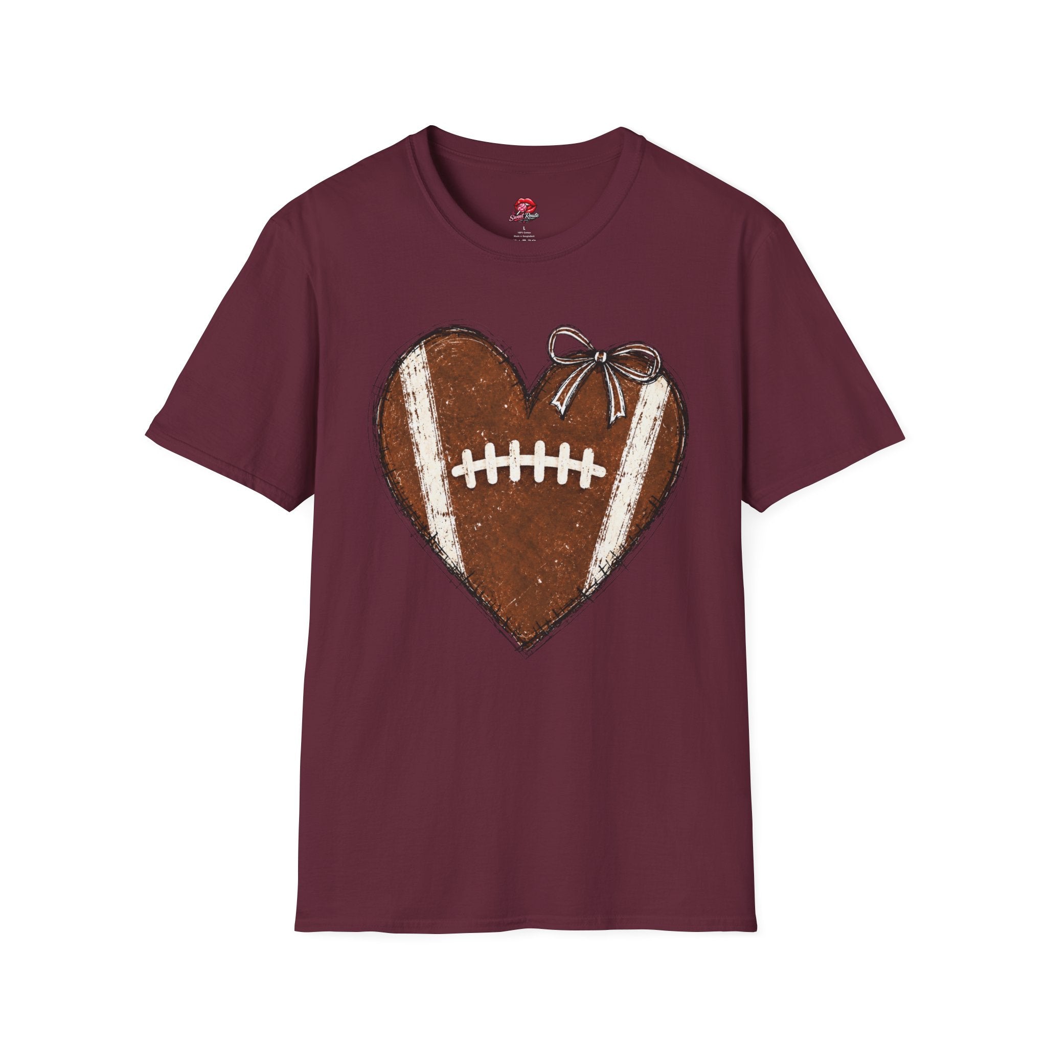 Heart-Shaped Football T-Shirt