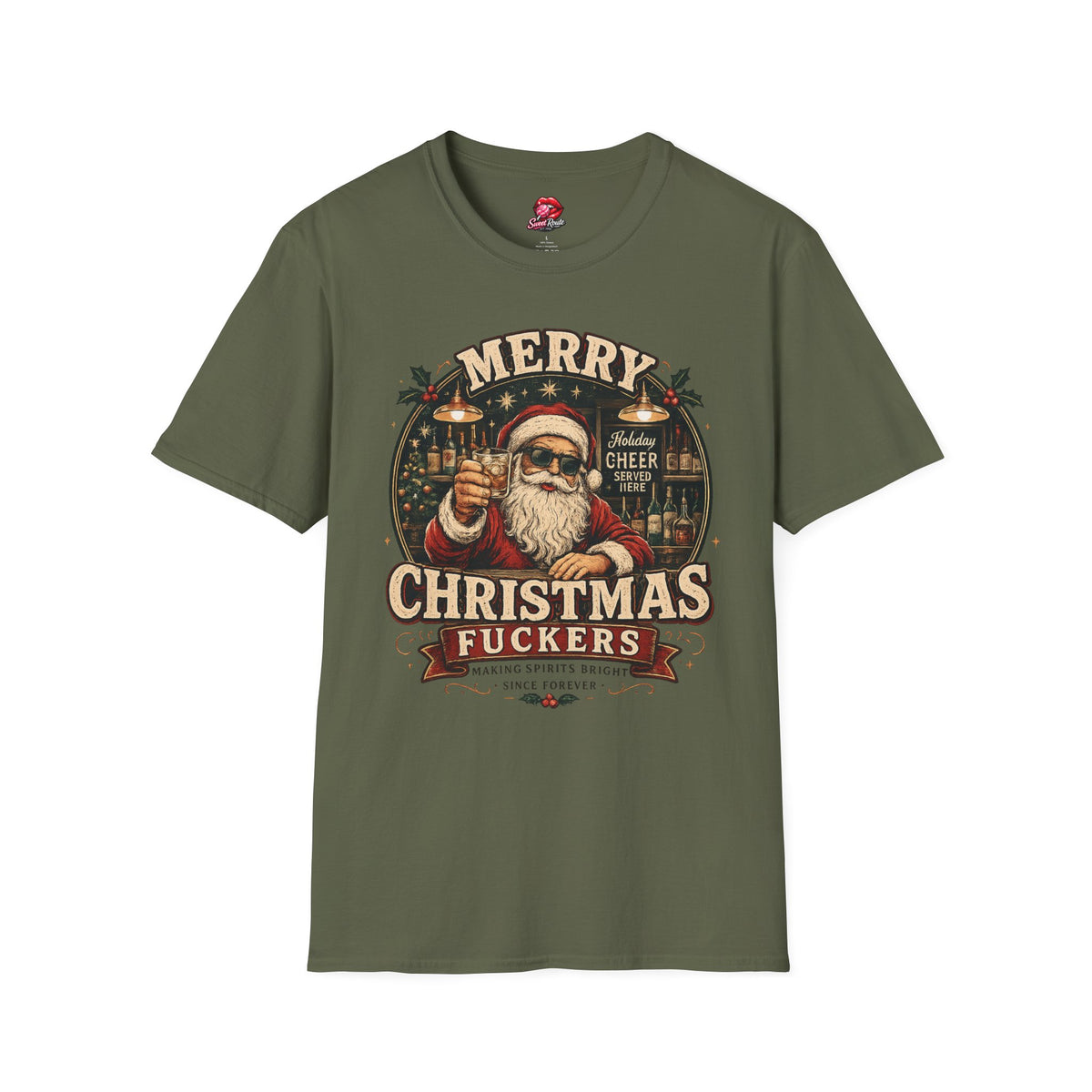 Merry Christmas Santa Illustration T-Shirt