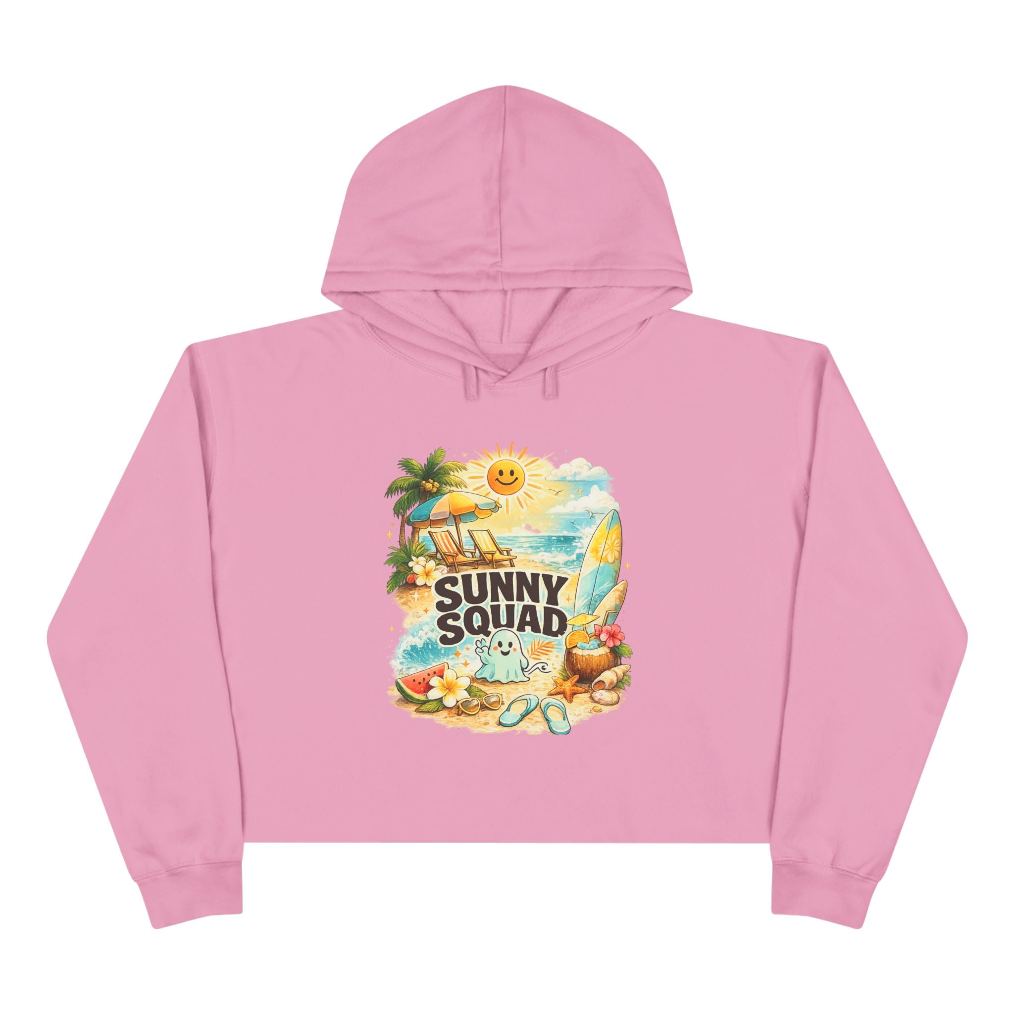 Sunny Squad Crop Hoodie