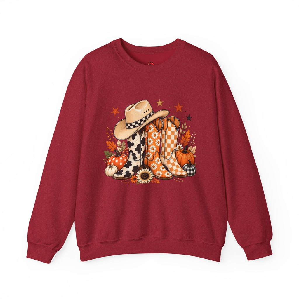 Cowboy Boots & Hat Fall Sweatshirt